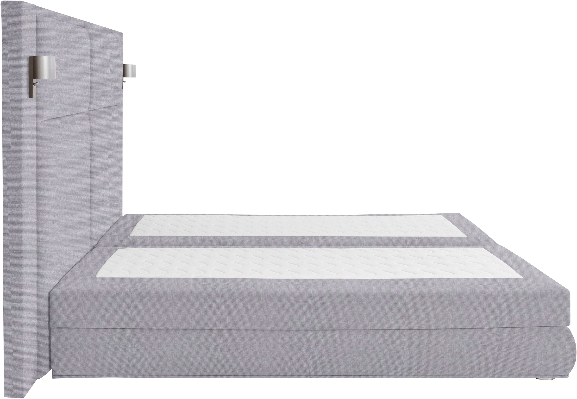 COLLECTION AB Boxspringbett »Copenhagen« inklusive Bettkasten, Topper, wahlweise mit LED-Beleuchtung