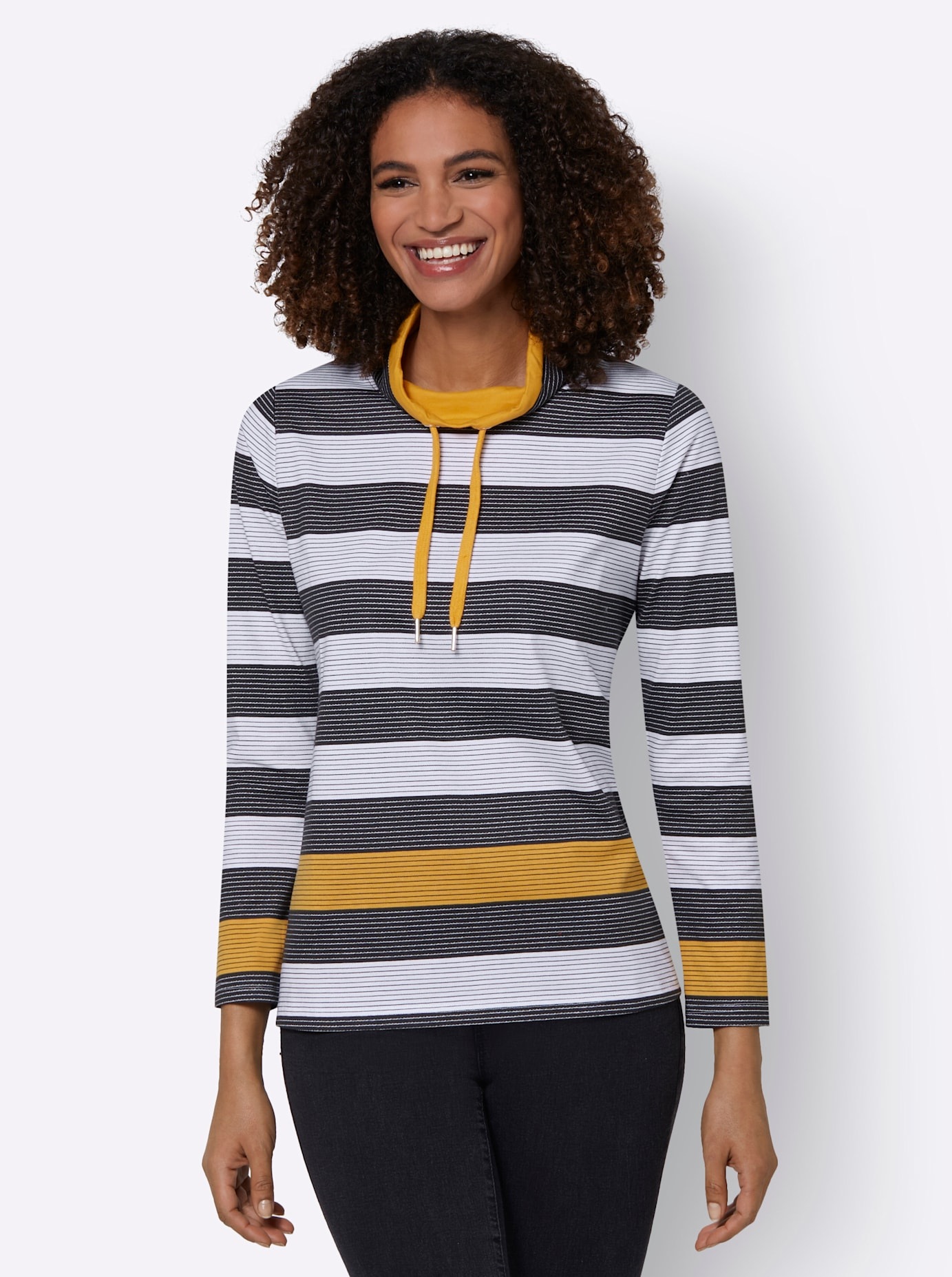 Casual Looks Stehkragenshirt "Shirt" 1 Stk. günstig online kaufen