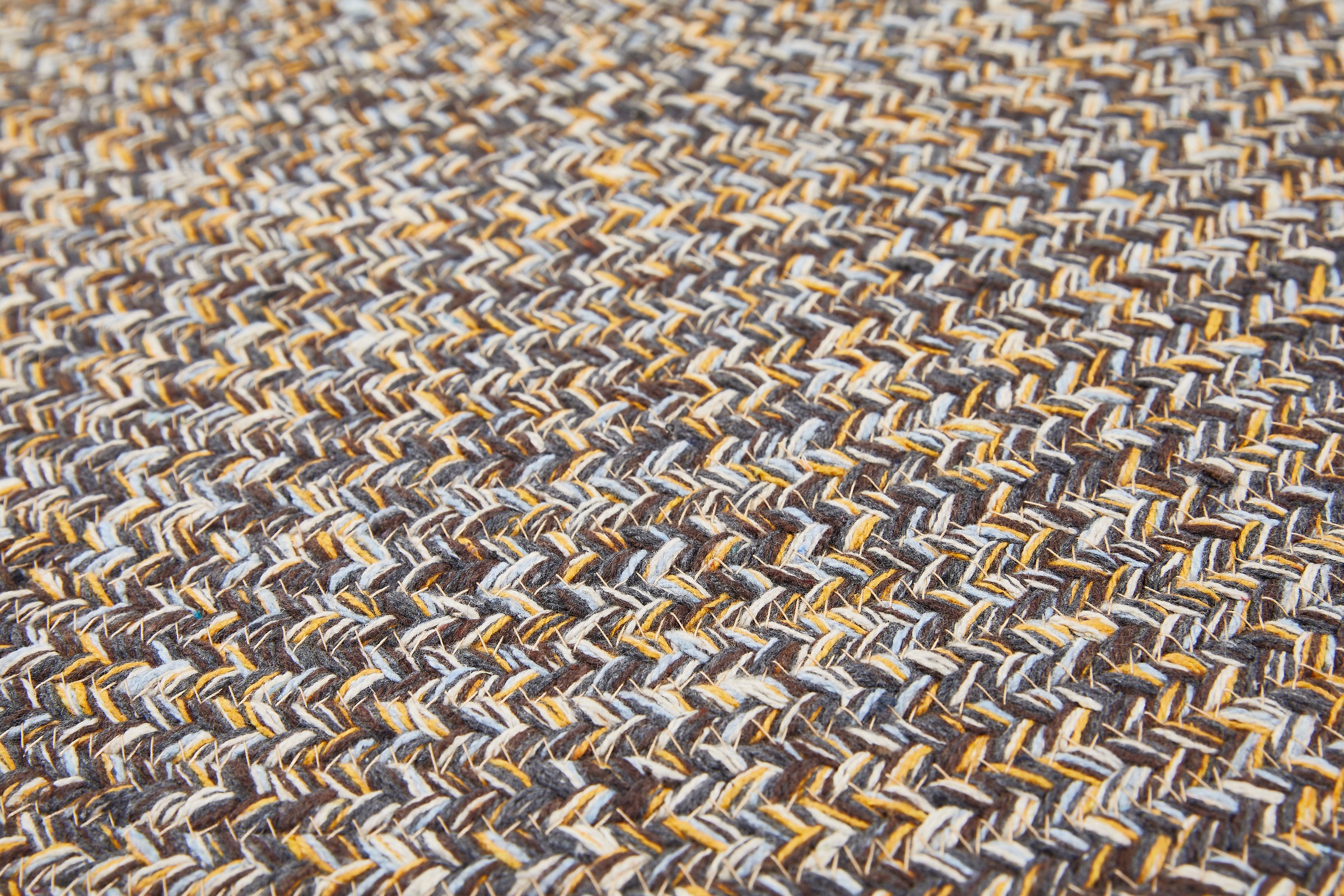 LUXOR living Teppich »Varberg«, rund, 5 mm Höhe, Handweb Teppich, meliert, reine Baumwolle, handgewebt