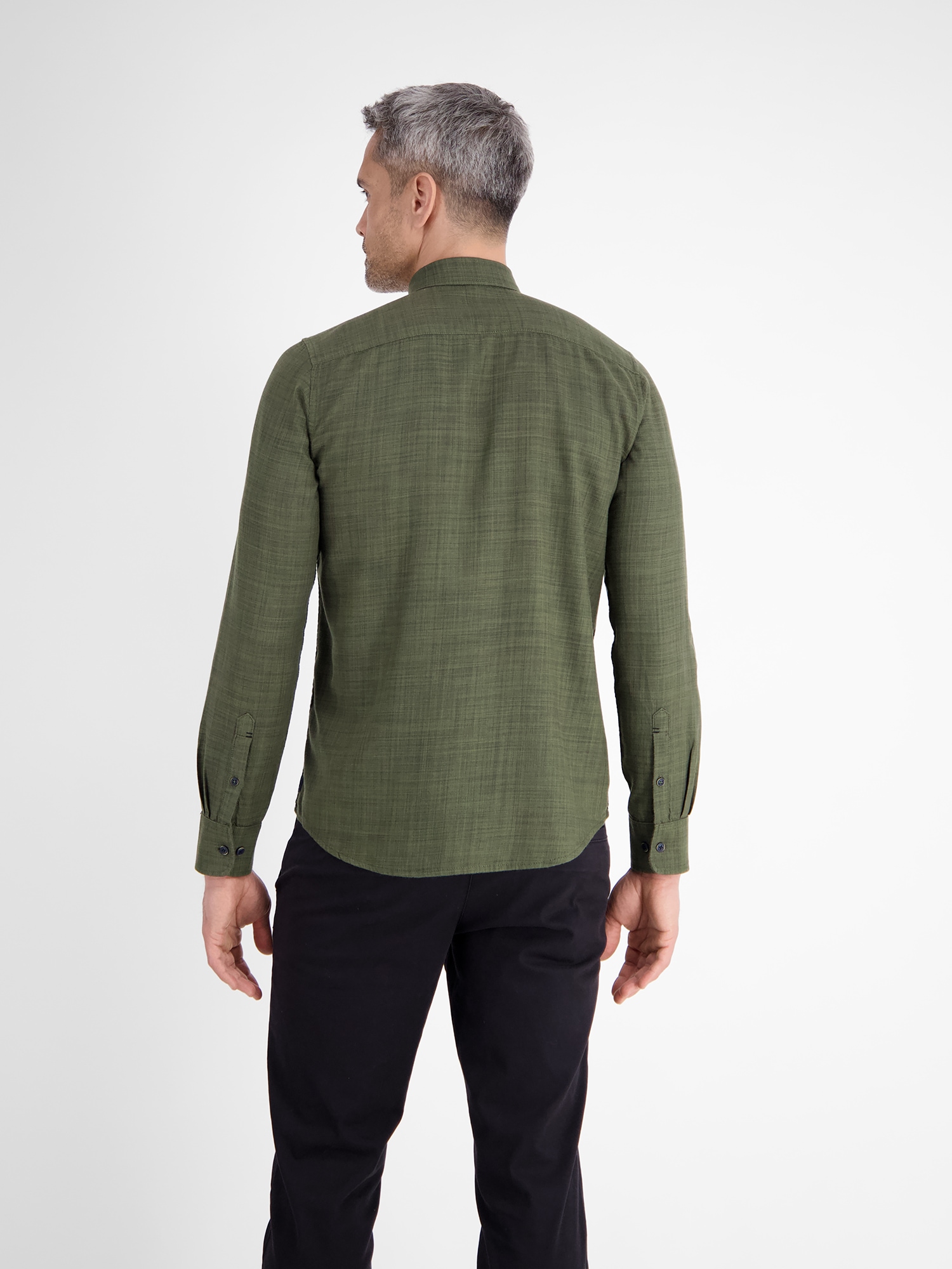 LERROS Langarmhemd »LERROS Herrenhemd, Fancy-Twill«