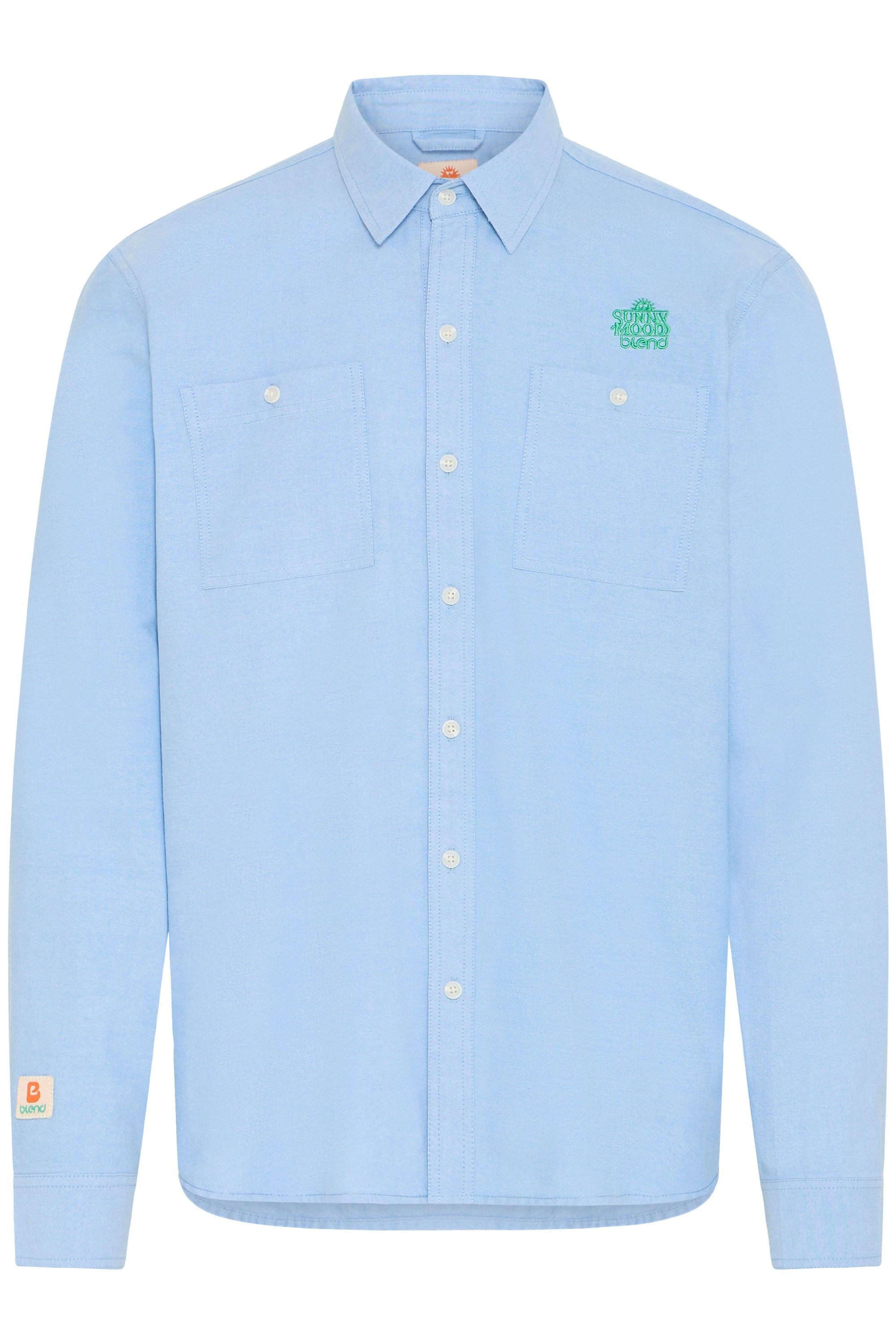 Blend Langarmhemd "BHSun" Modernes Langarmhemd mit Brusttaschen günstig online kaufen