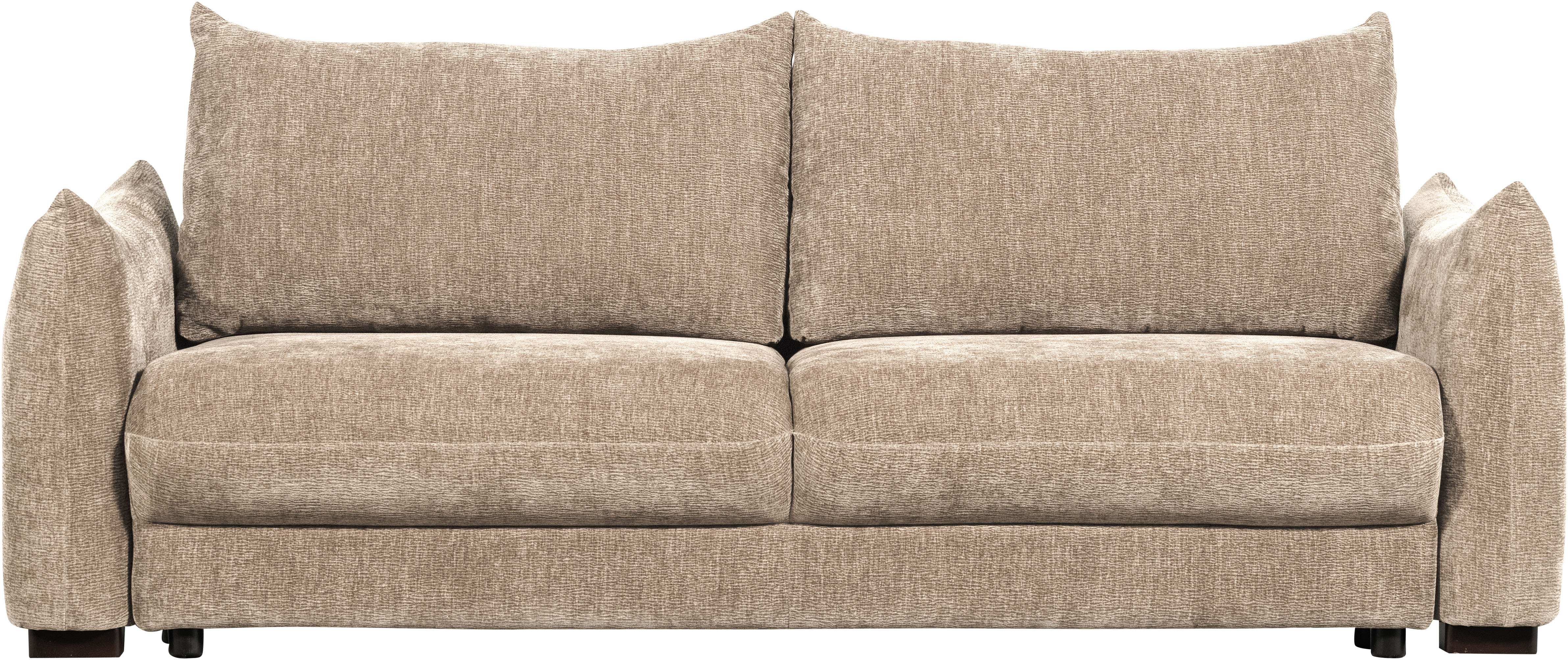 WOOOD Schlafsofa "Jonne Strukturbezug mit Schlaffunktion, H 92 x B 233 x T 105 cm" Tragkraft 220 kg, Sitzbreite 192 cm, Geringe Verschleißfestigkeit
