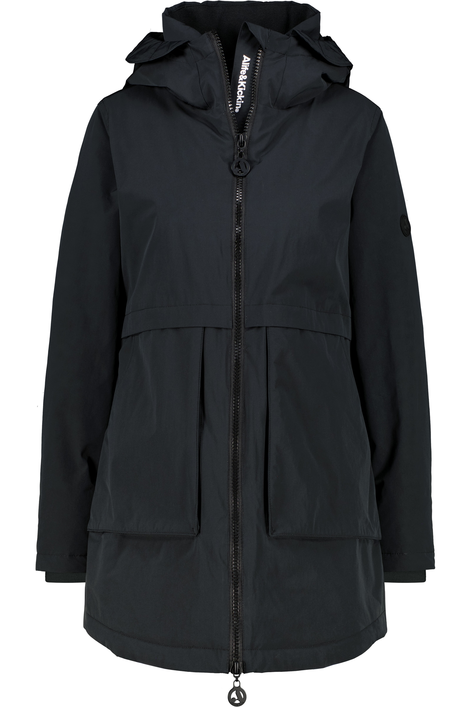 Alife & Kickin Winterjacke "Damen MaluAK A Winterjacke, Jacke" Kapuze am Stehkragen, Zwei-Wege-Reißverschluss, Regular Fit