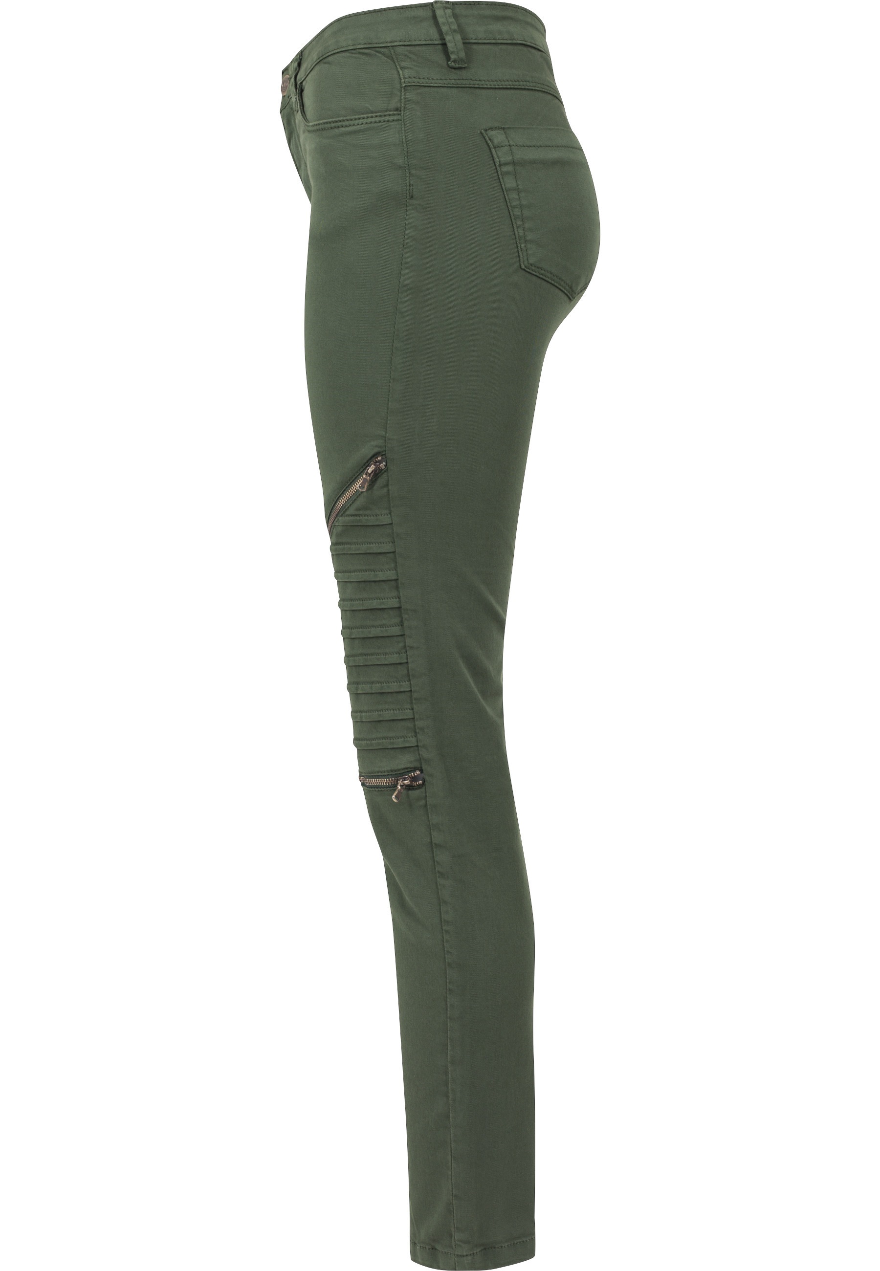 URBAN CLASSICS Bequeme Jeans »Urban Classics Damen Ladies Stretch Biker Pants« 1 Stk.