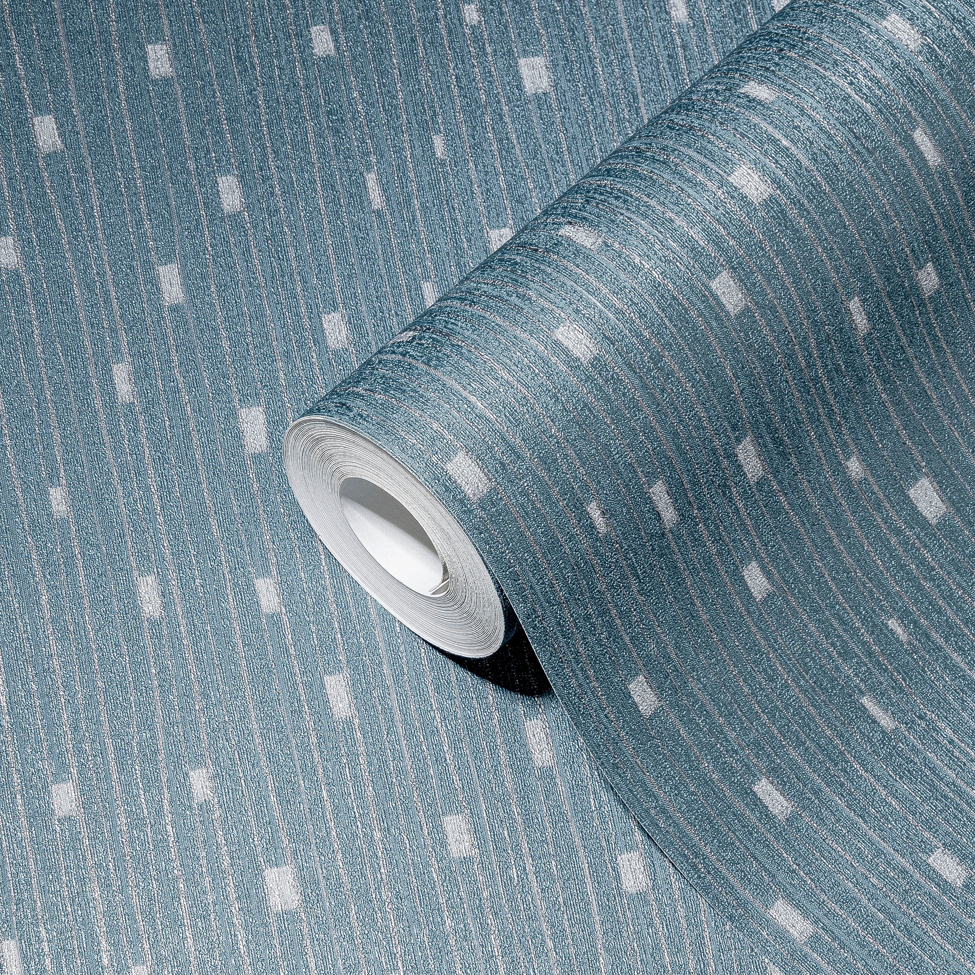 A.S. Création Vliestapete »THE BOS Streifentapete«, leicht glänzend-gemustert-abstrakt, Grafisch Tapeten Wohnzimmer Schlafzimmer Küche Flur Design Wandtapete