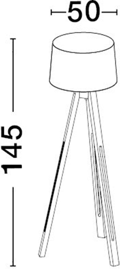 Nova Luce Stehlampe »LE ROY«, 1 flammig