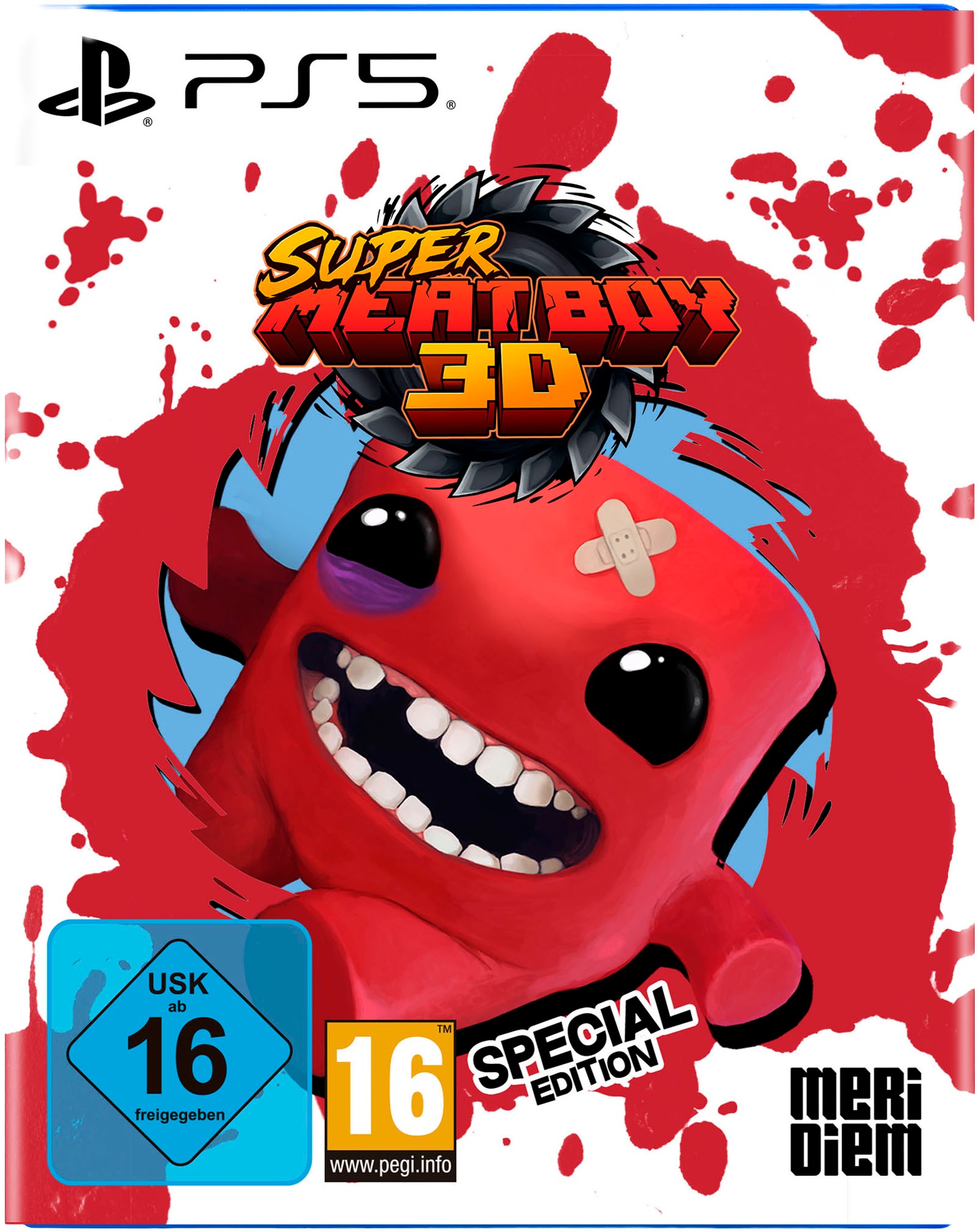 MERIDIEM GAMES Spielesoftware "Super Meat Boy 3D Special Edition", rot (ohne farbbezeichnung), PlayStation 5, Spielesoftware