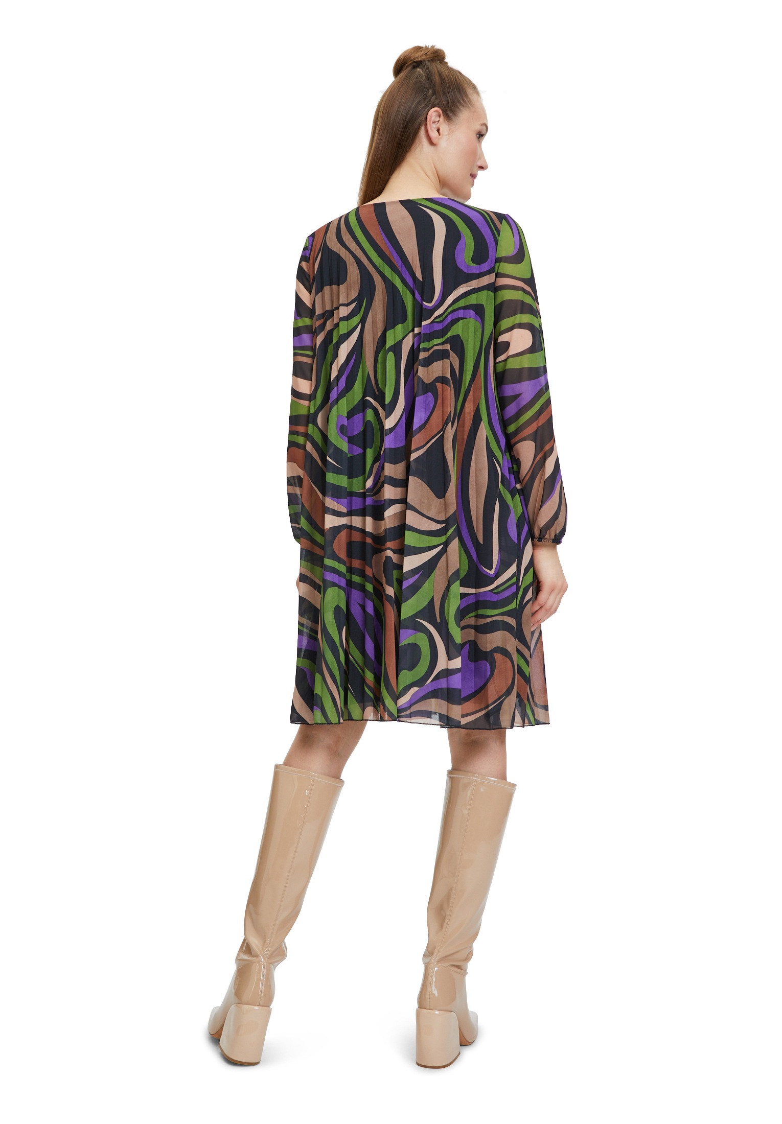 Cartoon Plisseekleid »Cartoon Plisseekleid mit Muster«, Druck