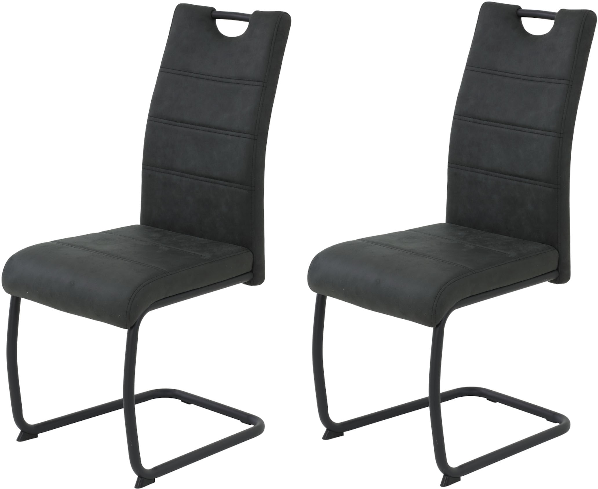 HELA Freischwinger "DUNJA" (Set) 2 Stk.Schwingstuhl; Vintage Optik; mit Gri günstig online kaufen