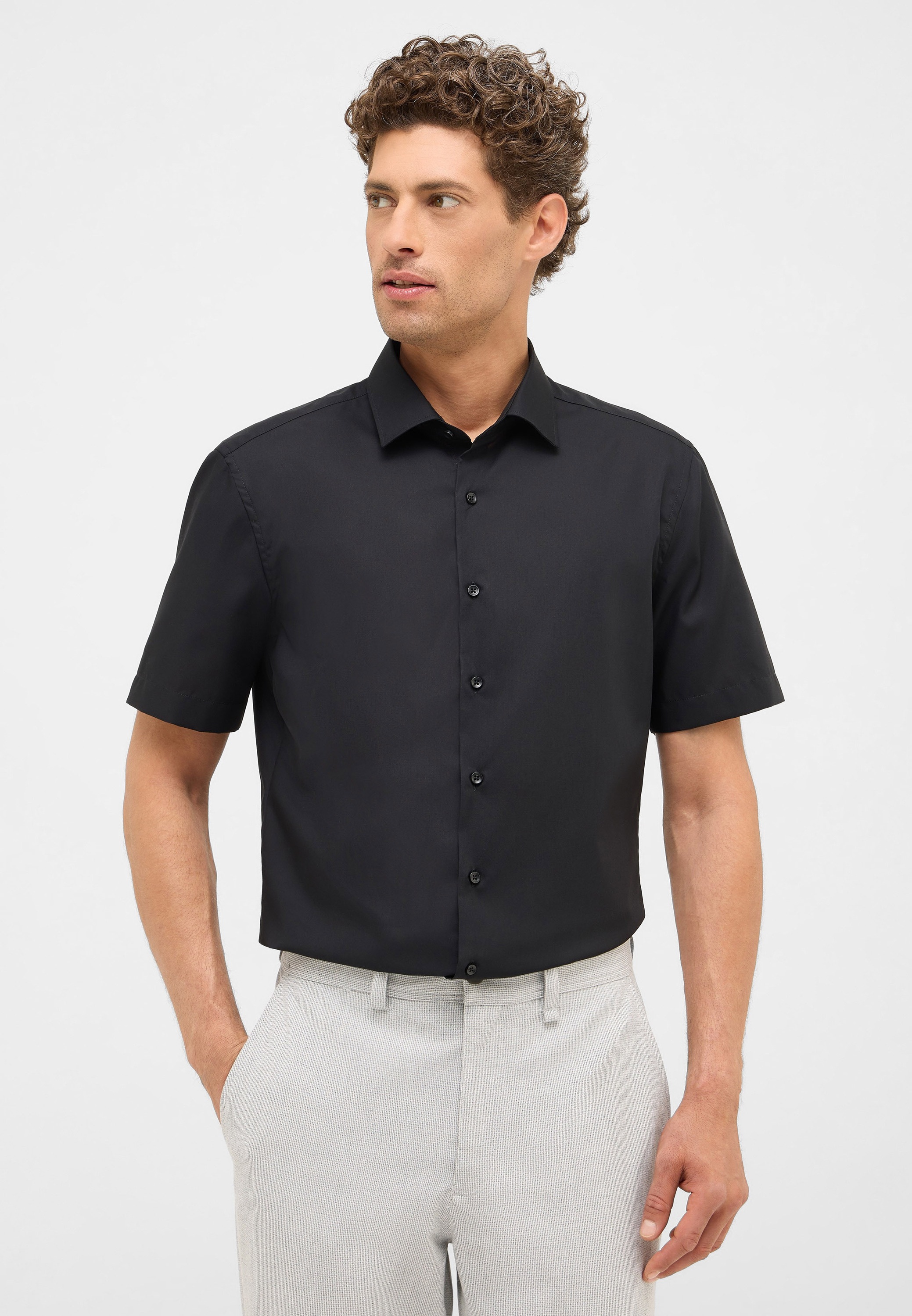 Eterna Kurzarmhemd "SLIM FIT", NON IRON (bügelfrei) günstig online kaufen