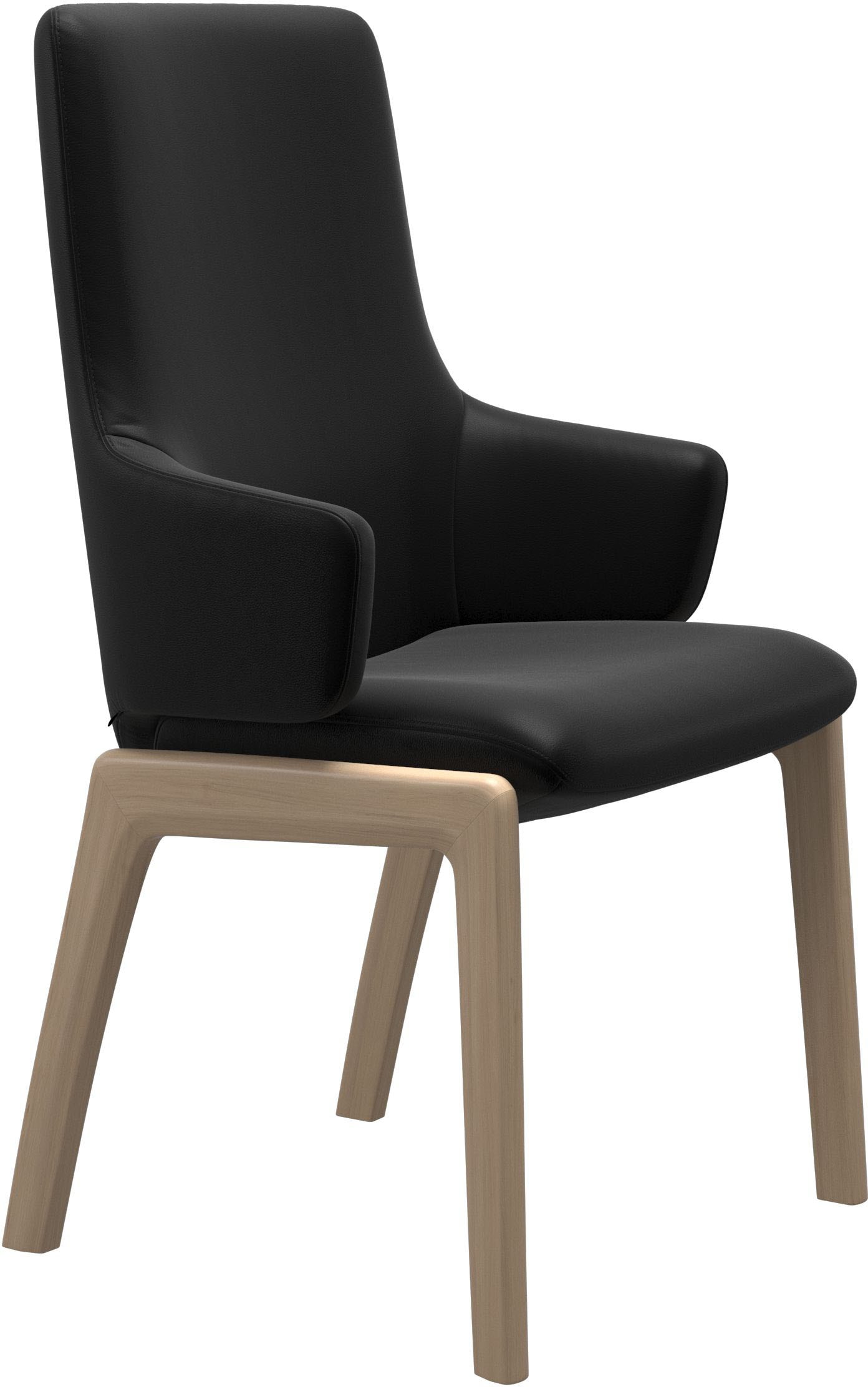 Stressless Polsterstuhl "Laurel" () High Back mit Armlehne, Größe L, mit abgerundeten Beinen in Walnuss