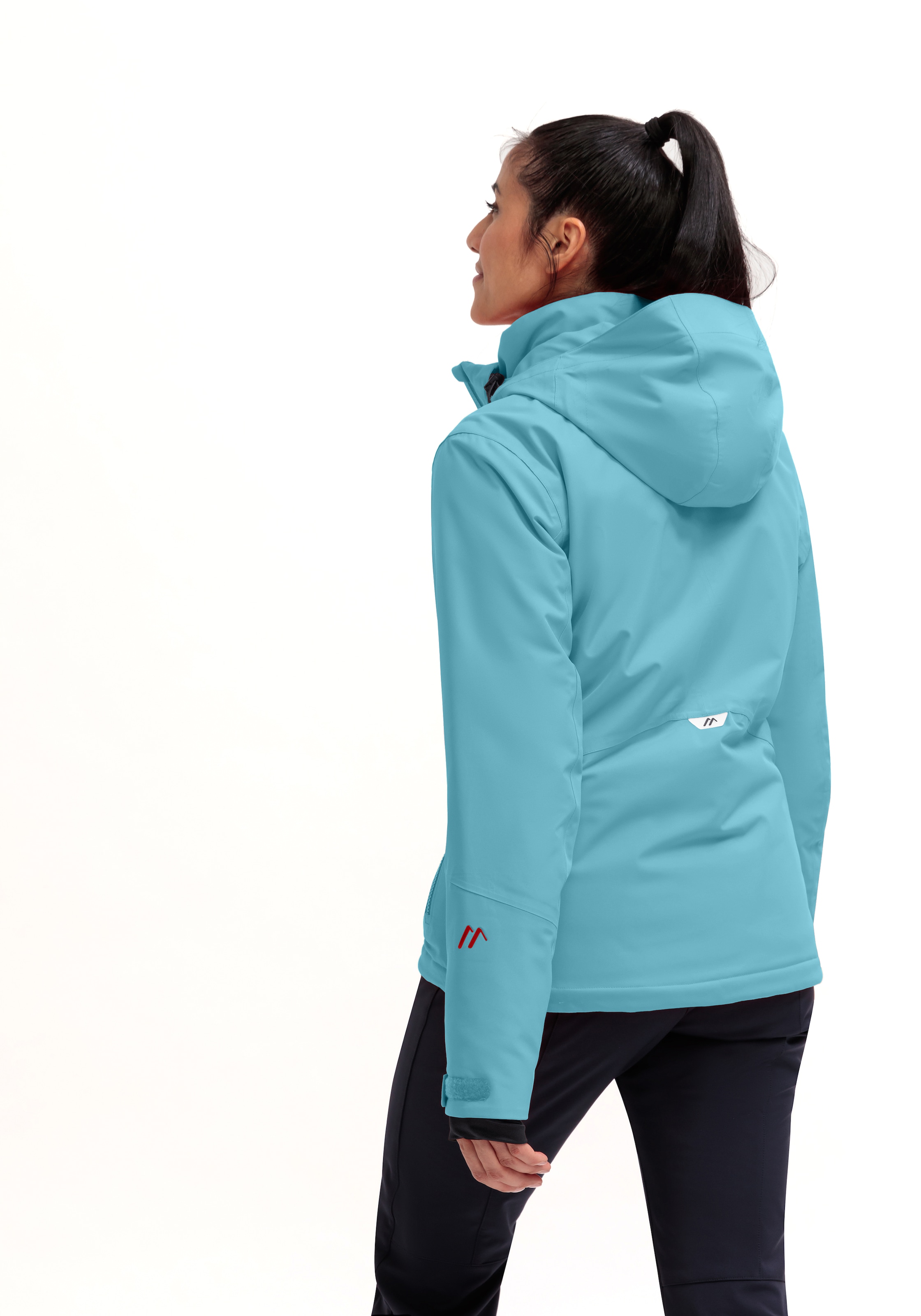 Maier Sports Skijacke »Straja«, Damen Winterjacke, wind/wasserdicht, 3 RV-Taschen und Kapuze
