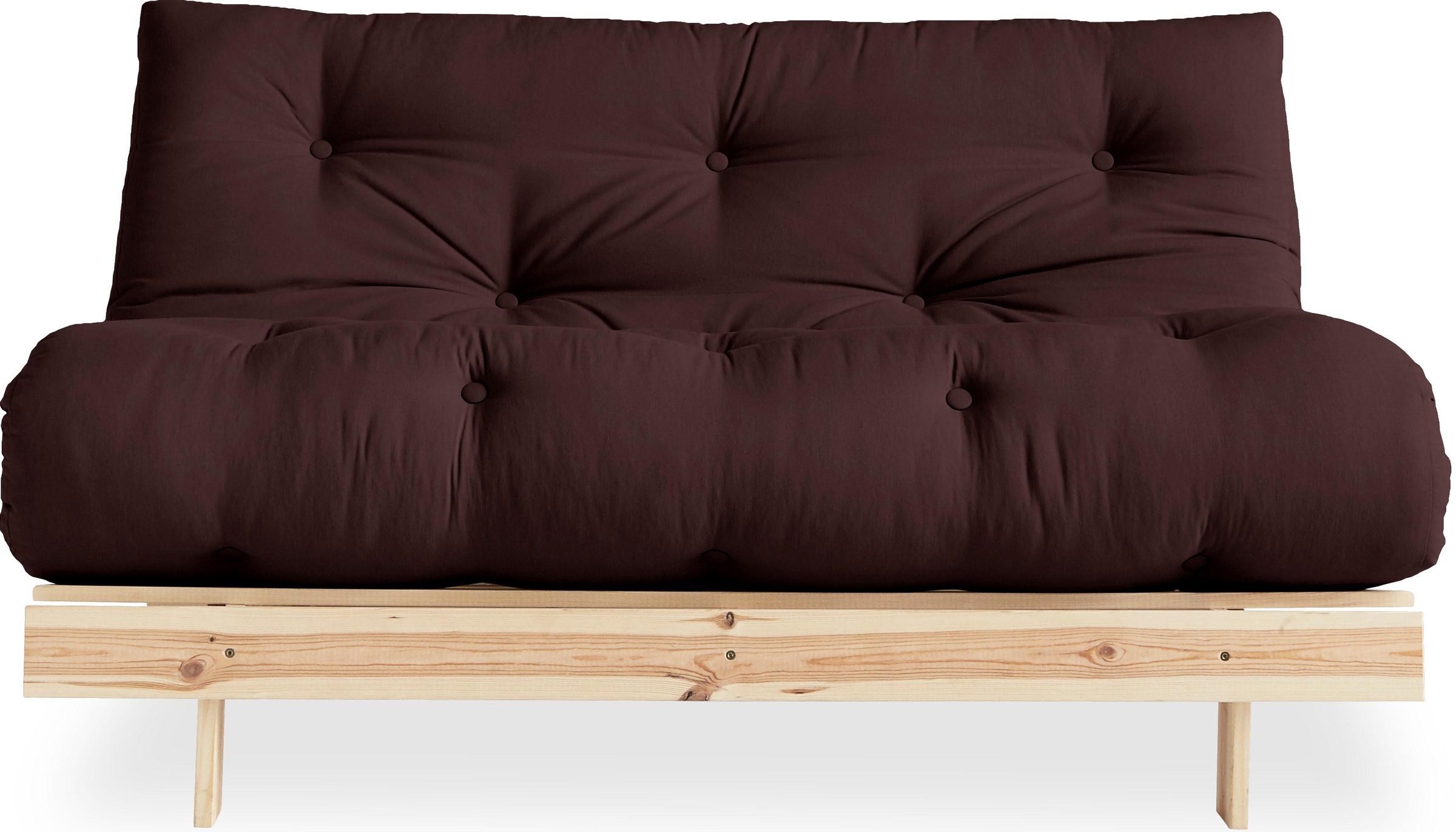 Karup Design Daybett "Roots Sofa Bed, Schlafsofa, Bettfunktion, FSC-Massivholz," Inkl. Futonmatratze, Made in Europe, langlebig, B: 140 oder 160 cm