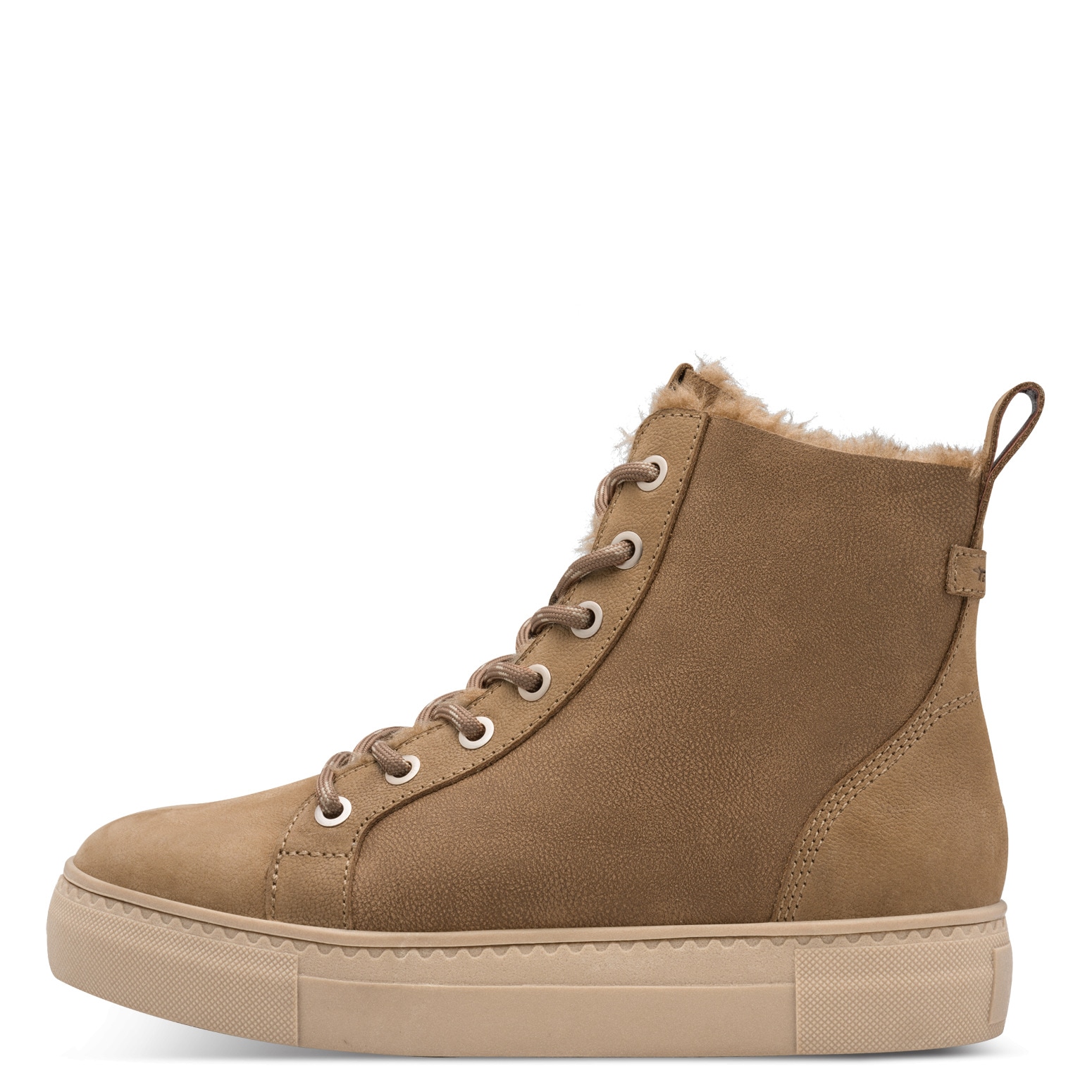 Tamaris Winterboots, Plateau, Schnürboots, Stiefelette, T-Logoaufnäher an der Schuhzunge