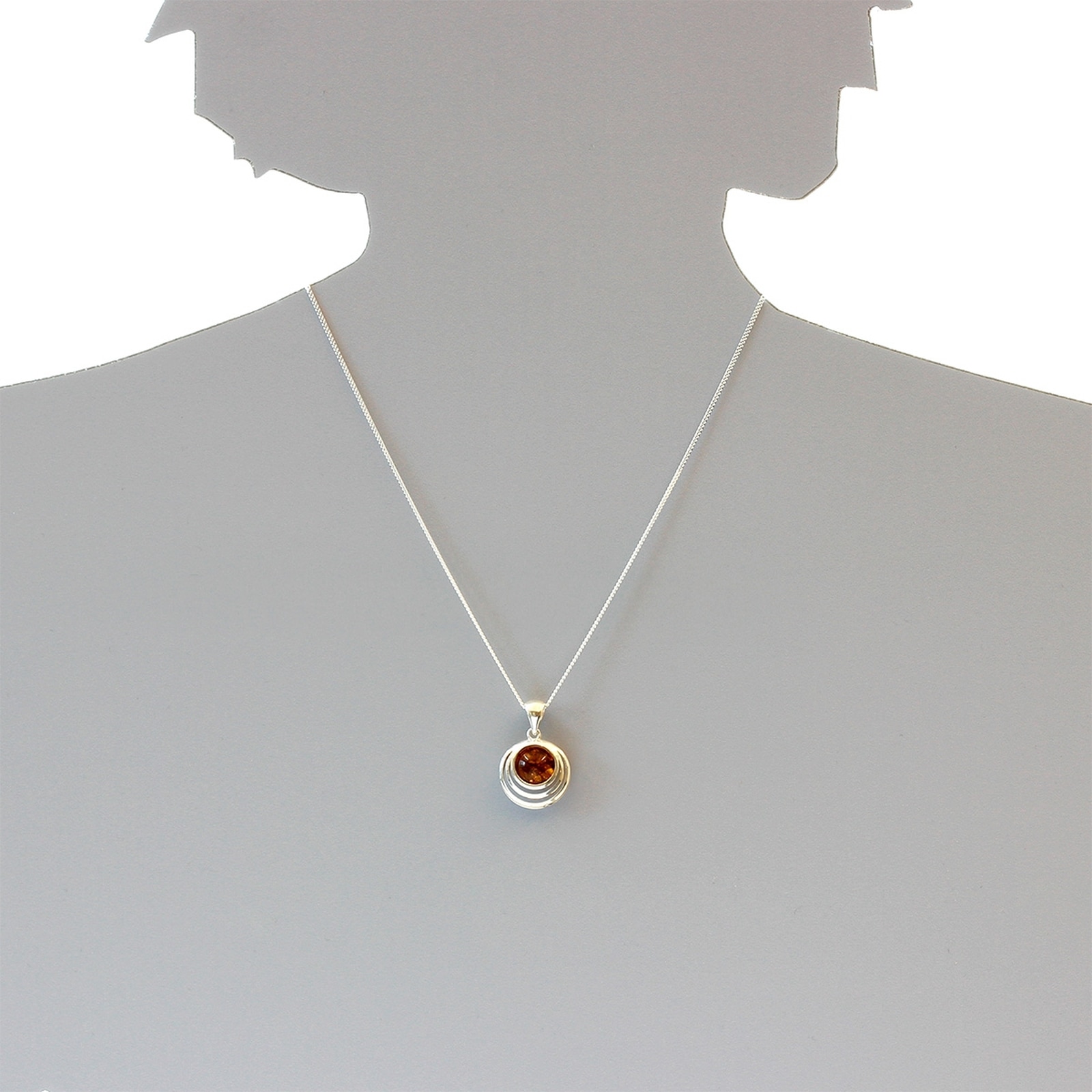 OSTSEE-SCHMUCK Kettenanhänger »- Fabienne - Silber 925/000 - Bernstein«