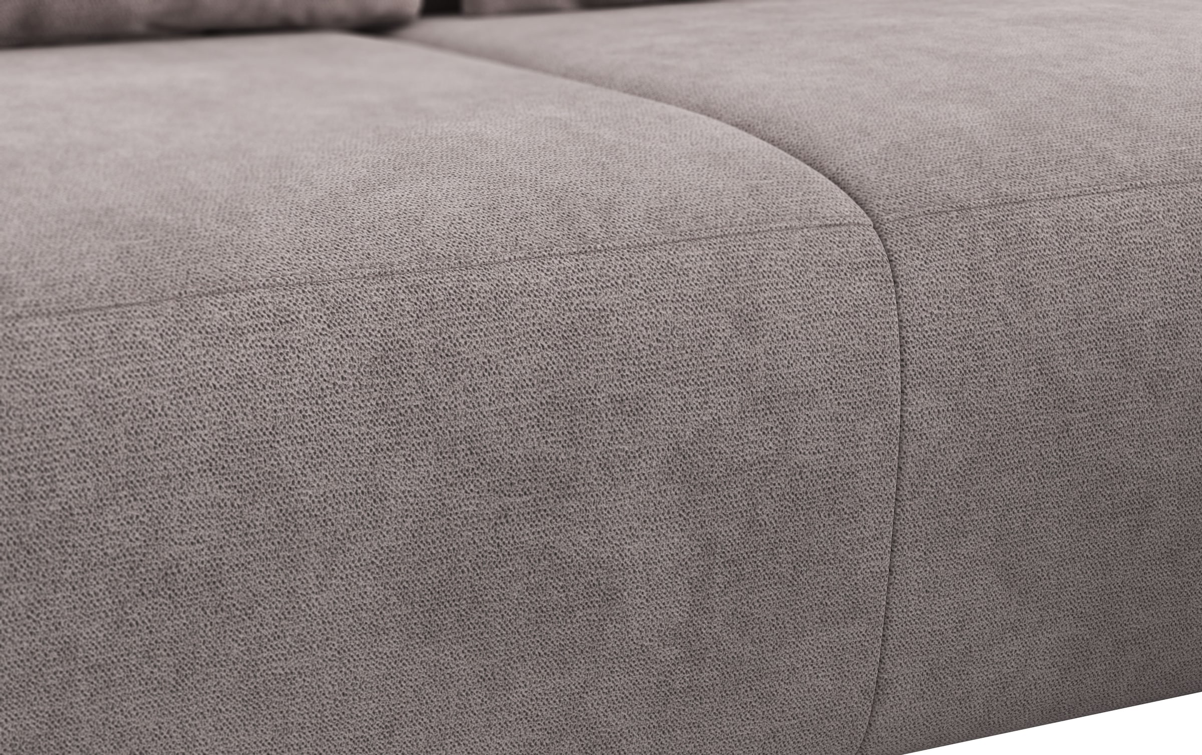 COTTA Ecksofa »Side L-Form, mit Kopfteilverstellung & 3 Nierenkissen«, optional motorische Sitztiefenverstellung