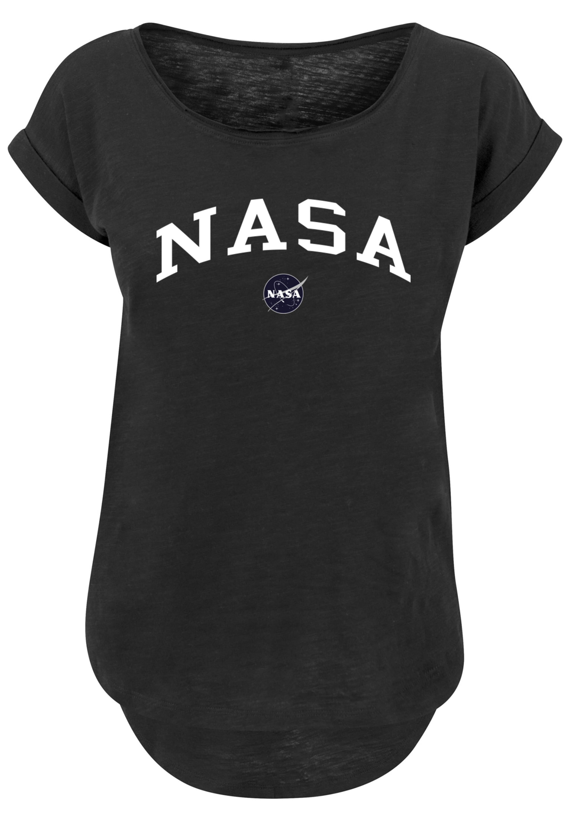 F4NT4STIC T-Shirt »Long Cut T-Shirt 'NASA Collegiate Logo'«, Damen,Premium Merch,Lang,Longshirt,Bedruckt