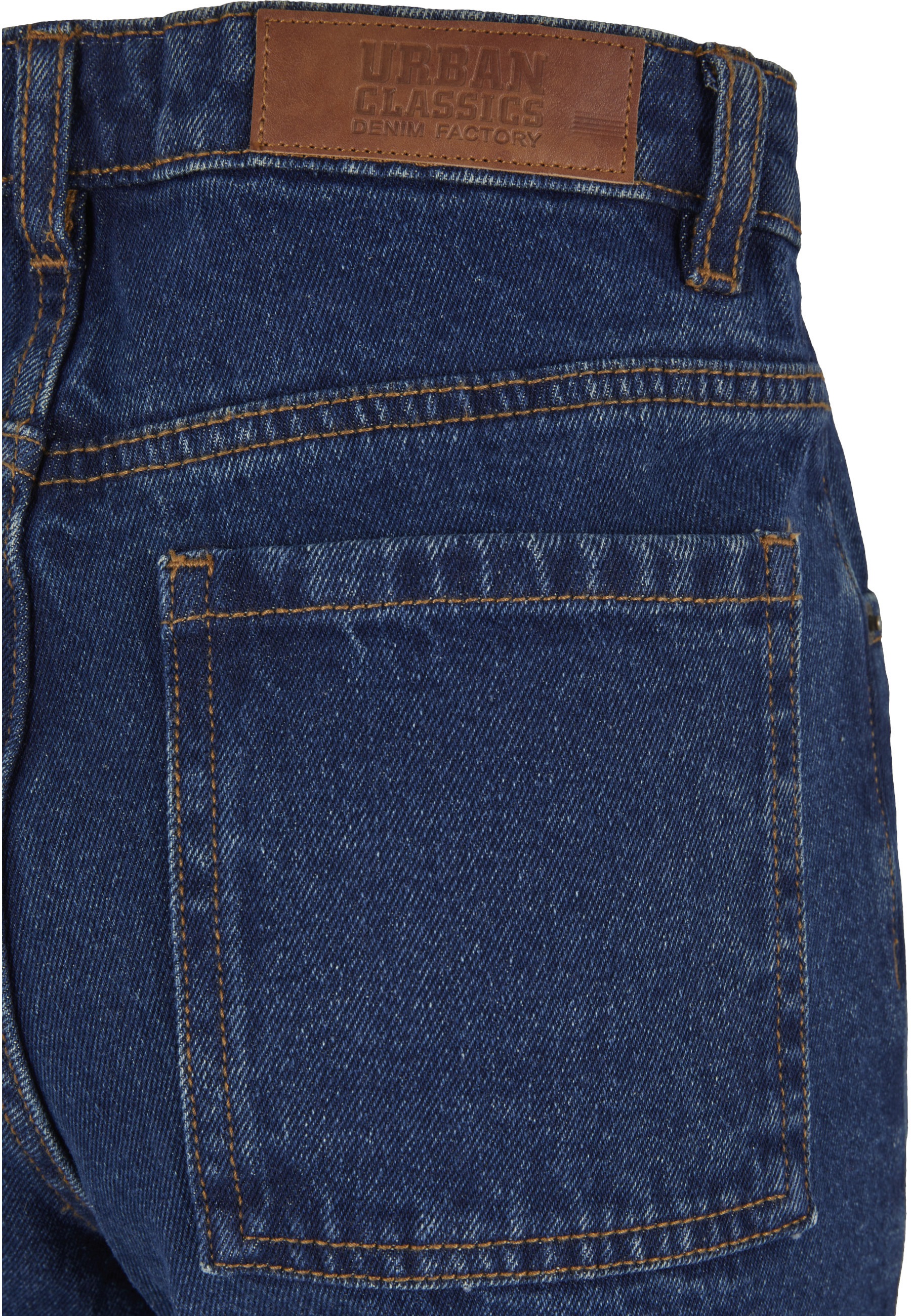 URBAN CLASSICS Bequeme Jeans »Urban Classics Damen Ladies Cropped Straight Leg Denim Pants«