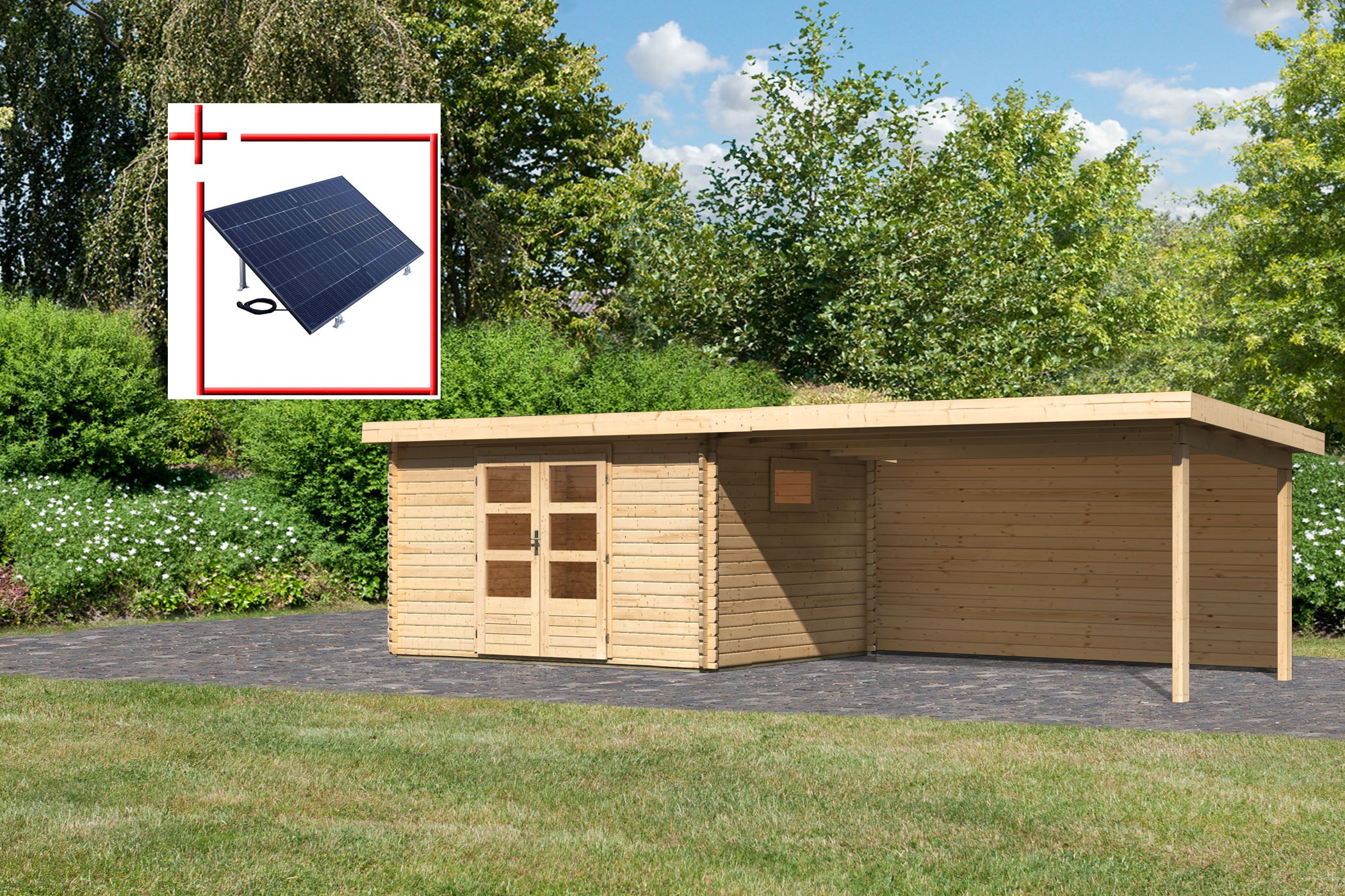 Karibu Gartenhaus "Trittau 4", aus hochwertiger nordischer Fichte günstig online kaufen