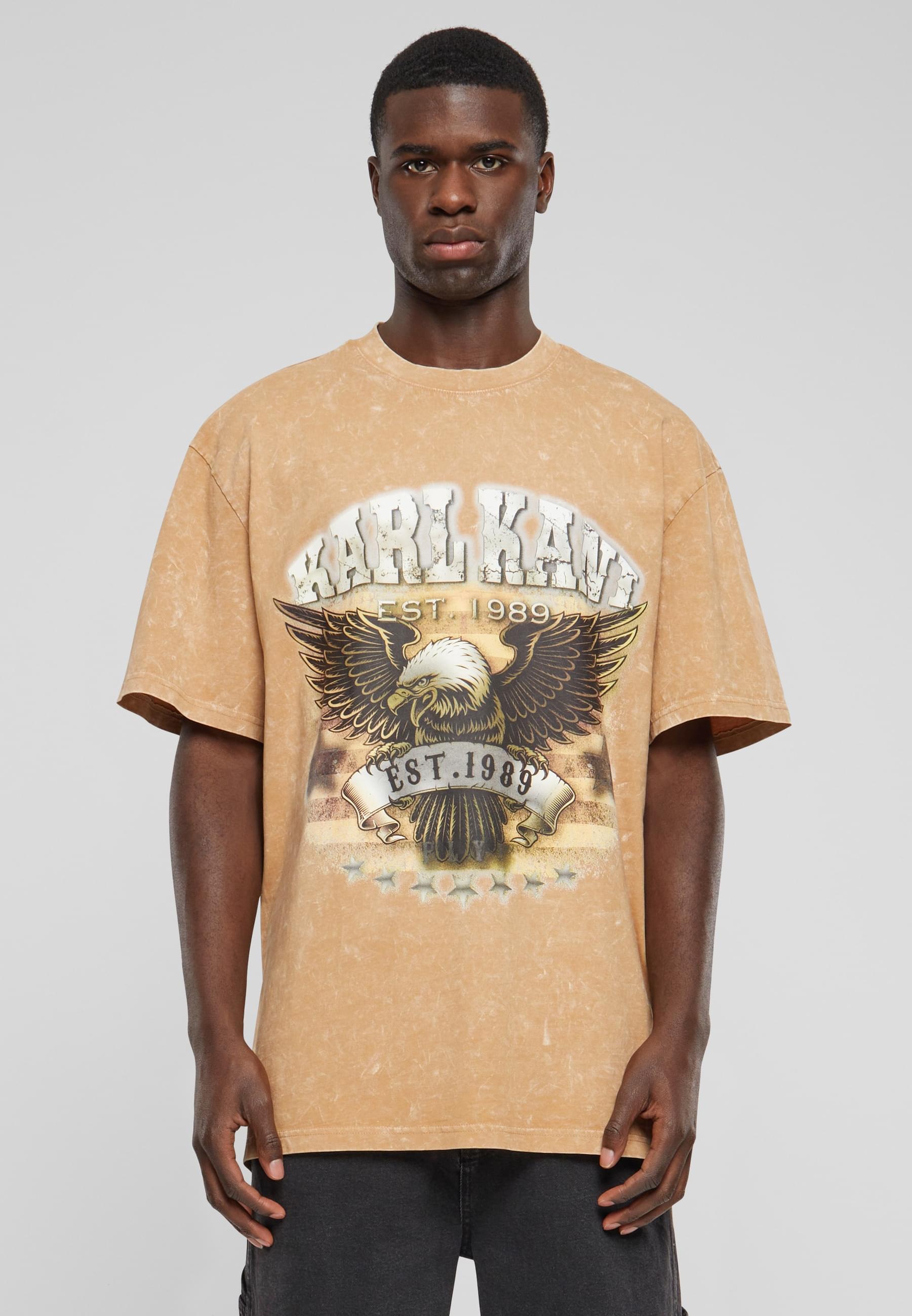 Karl Kani T-Shirt »Karl Kani Herren KM241-058-2 KK Small Signature Washed Eagle Tee«, (1 tlg.)