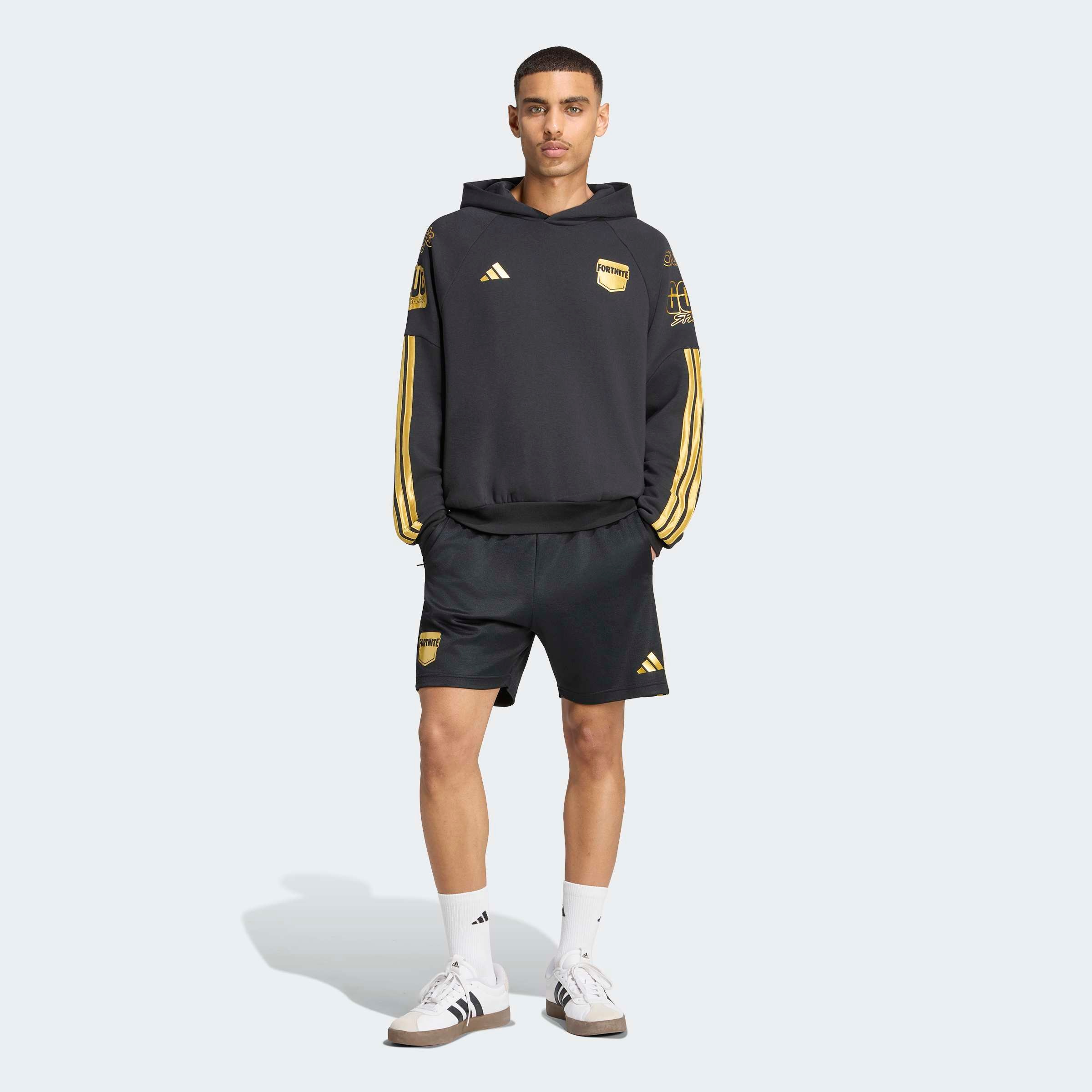 adidas Sportswear Kapuzensweatshirt »ADIDAS X FORTNITE TIRO HOODIE«, mit Reißverschluss, aus Baumwolle und Polyester, in normaler Länge
