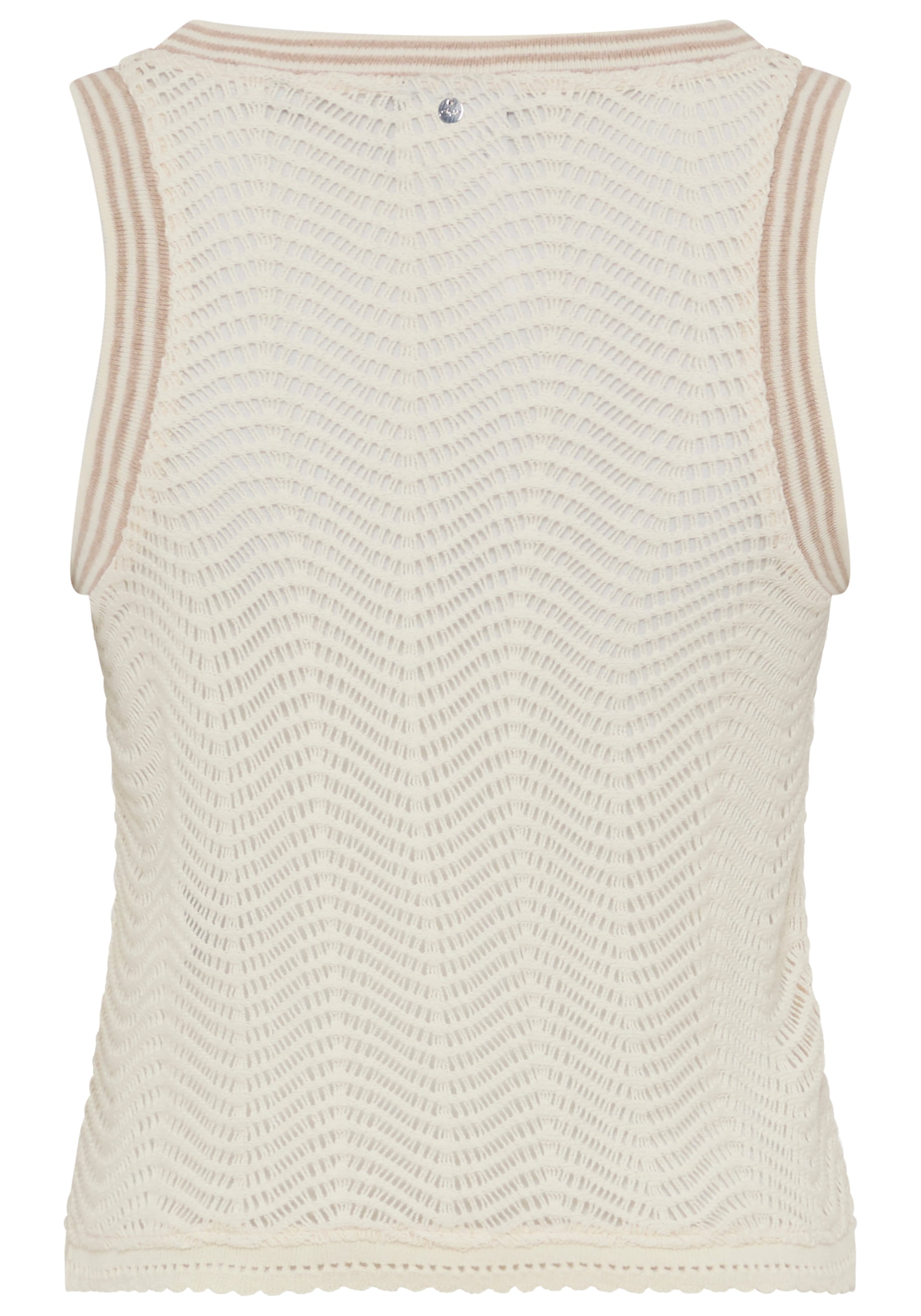 BOSS ORANGE Stricktop »Ecela Premium Damenmode« halbtransparent, Rundhals