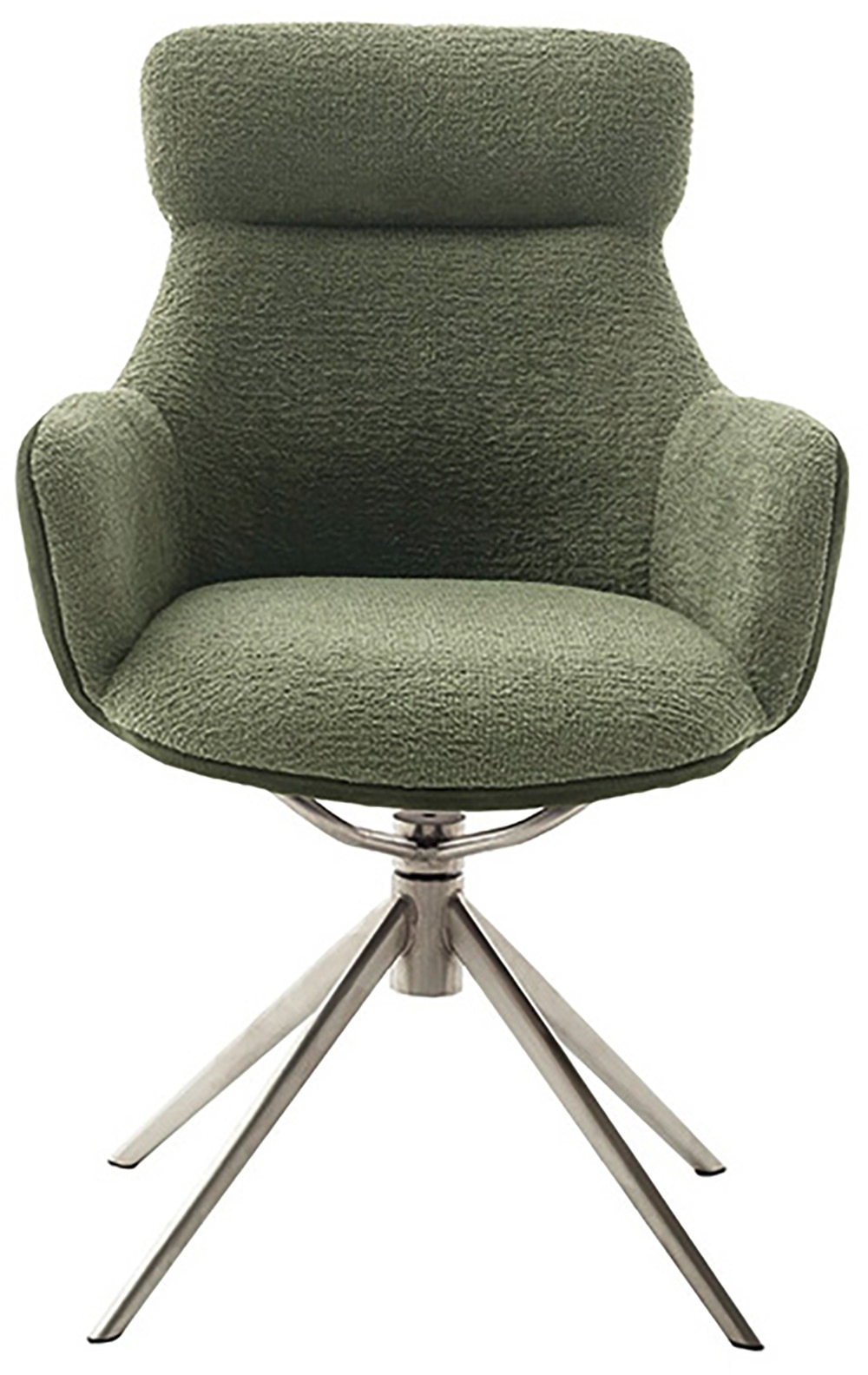 MCA furniture Esszimmerstuhl, Feingewebe, (2er-Set), drehbar 360°, Dreh- & Schwingfunktion, Sitzhöhe ca. 50 cm