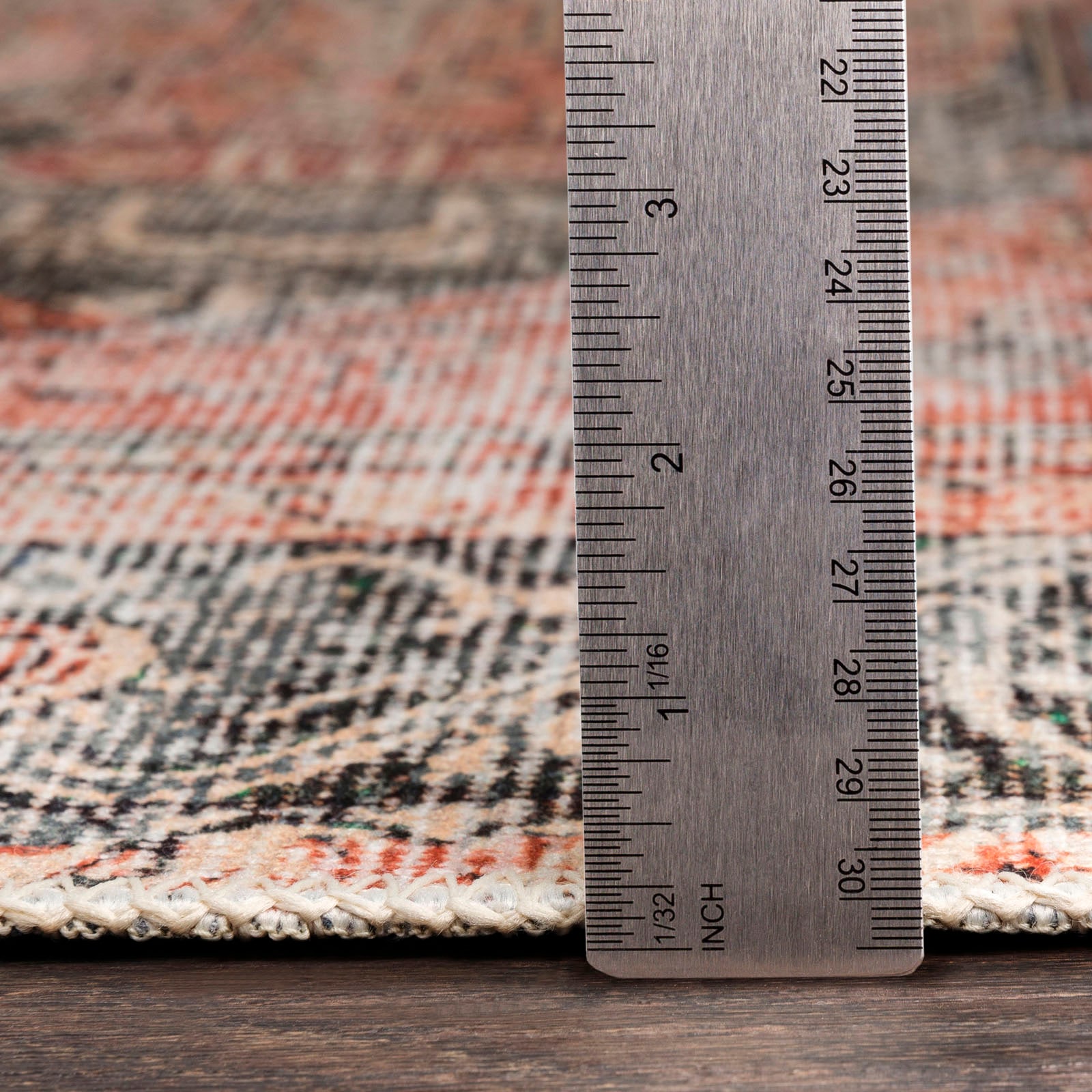 Livabliss Teppich »RODAS«, rechteckig, 2 mm Höhe, Maschinenwaschbar, Vintage Kurzflor Wohnzimmerteppich, Schlafzimmer