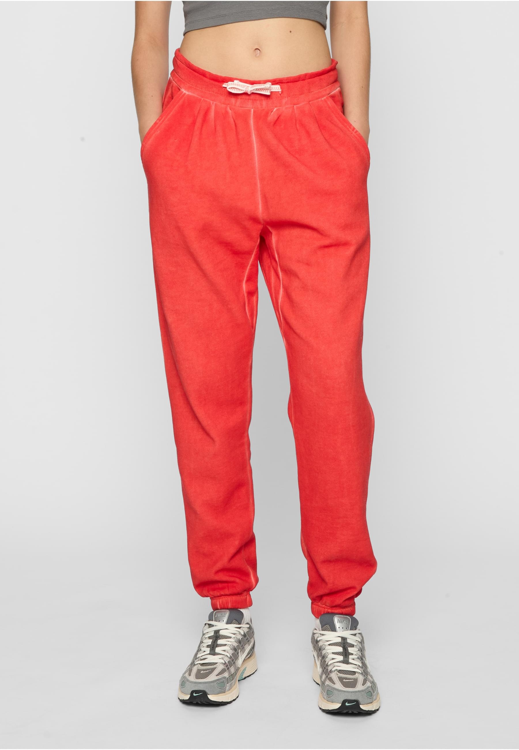 URBAN CLASSICS Stoffhose »Urban Classics Damen Ladies Spray Dye Sweatpant«, (1 tlg.)