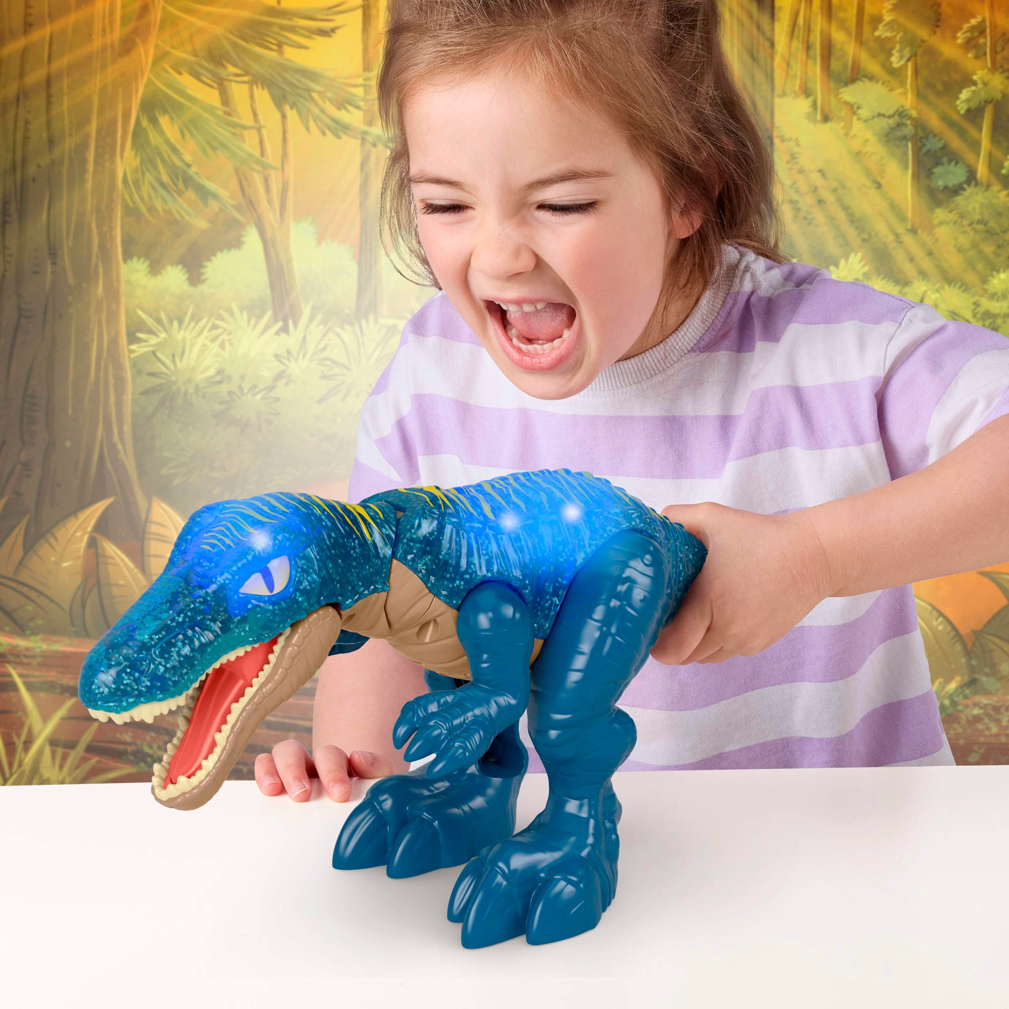 Mattel® Actionfigur »Imaginext Jurassic World Knurrender Leucht-Baryonyx« mit Geräuschen