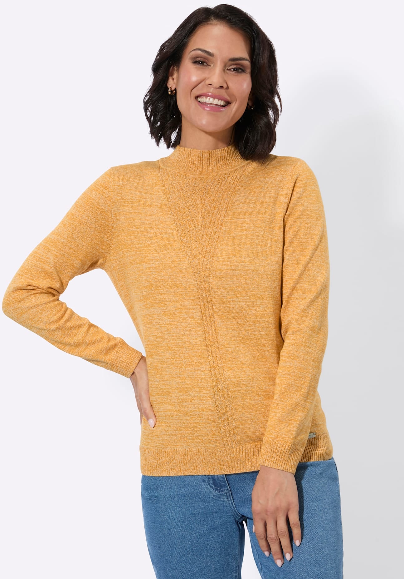 Casual Looks Strickpullover »Stehkragen-Pullover«
