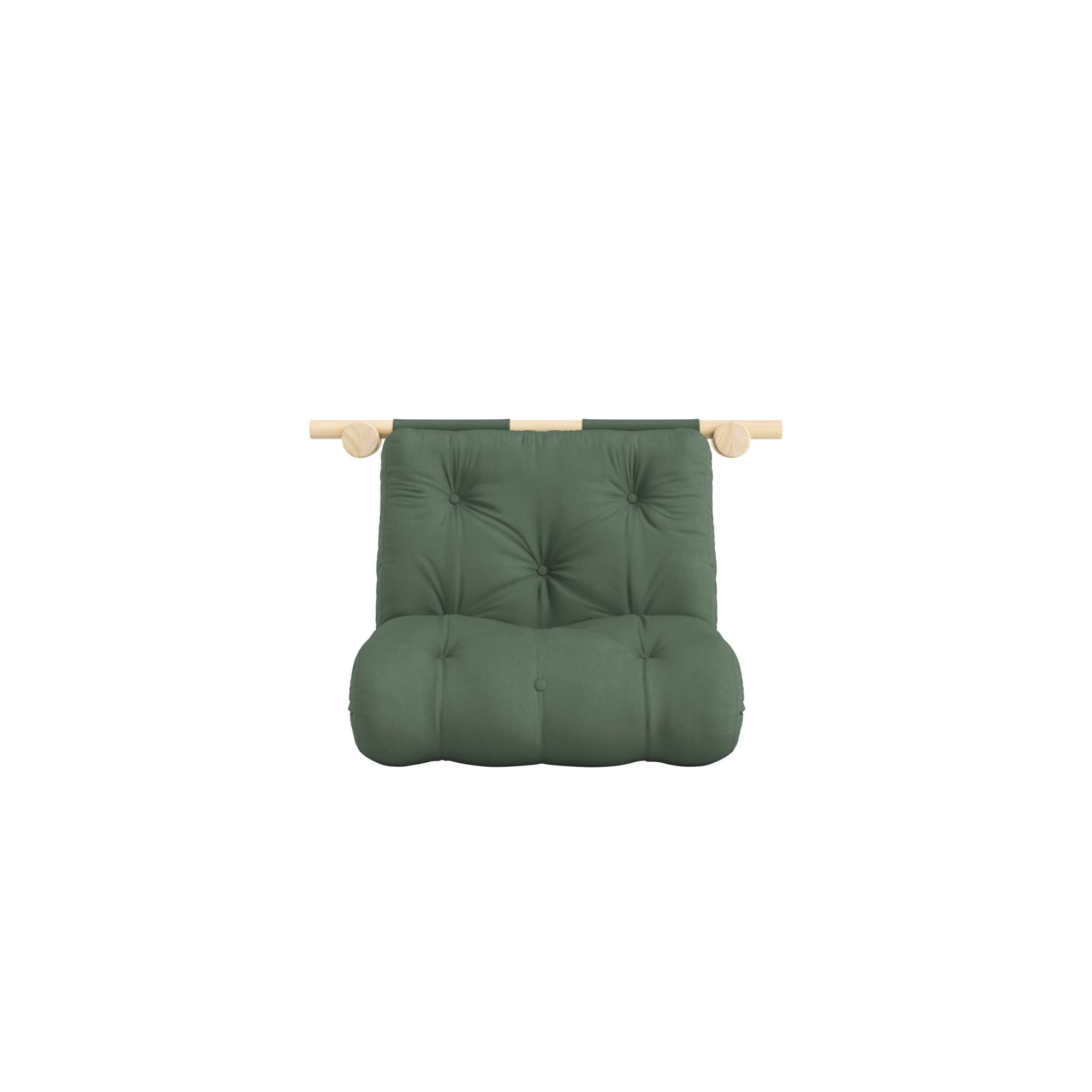 Karup Design Schlafsofa »Hooked Schlafsessel, Sitz- und Schlafplatz, Wandmontiert, platzsparend«, Futonmatratze inkl. Halterungsset aus FSC®-zertifiziertem Massivholz
