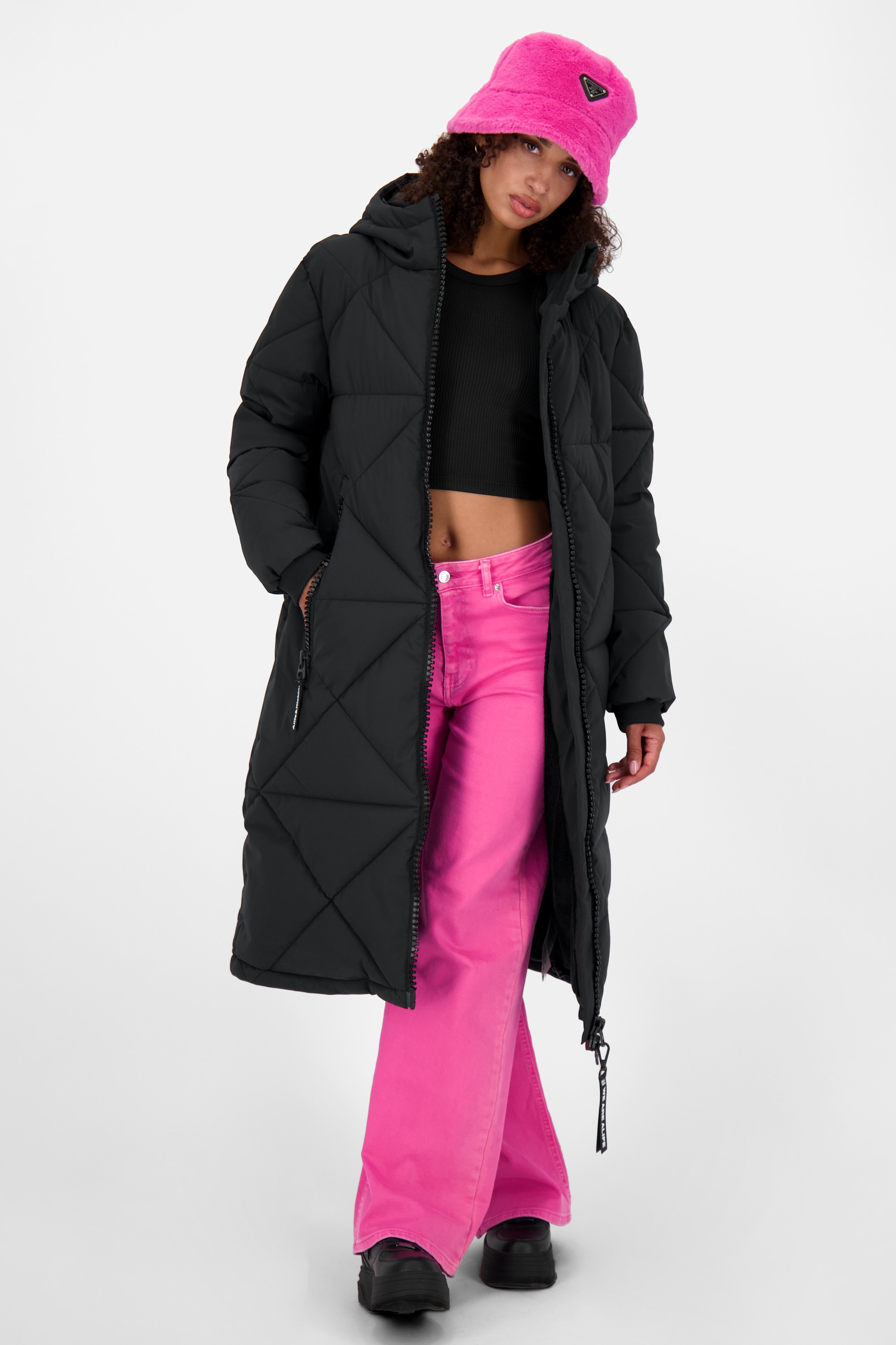 Alife & Kickin Winterjacke »Damen EnyaAK A«, Figurnah geschnittener Wintermantel mit 2-Wege Reißverschluss