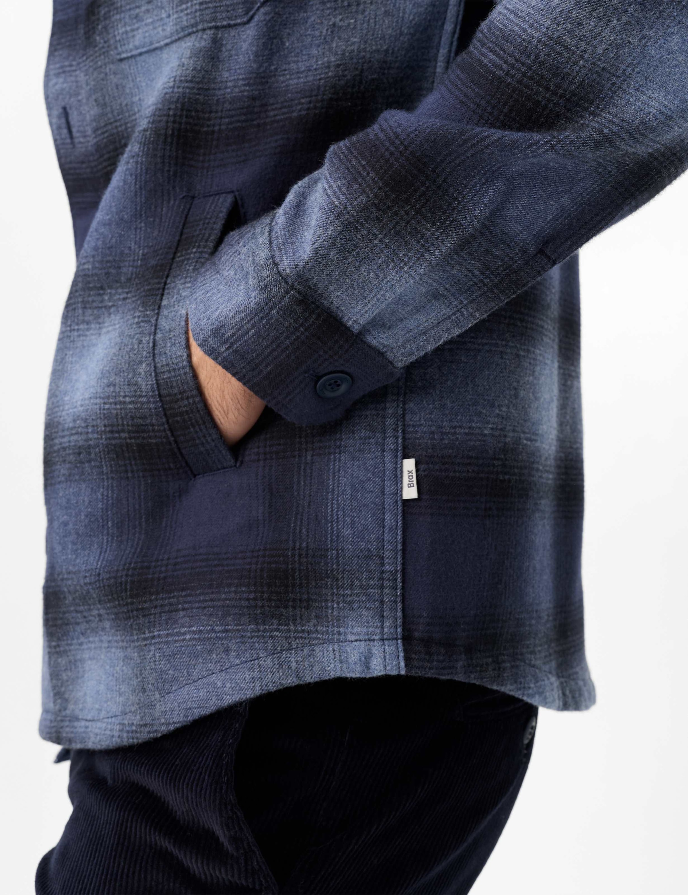 Brax Sweatjacke »Style SANTIAGO« Flanell: Kariertes Overshirt im Baumwollmix