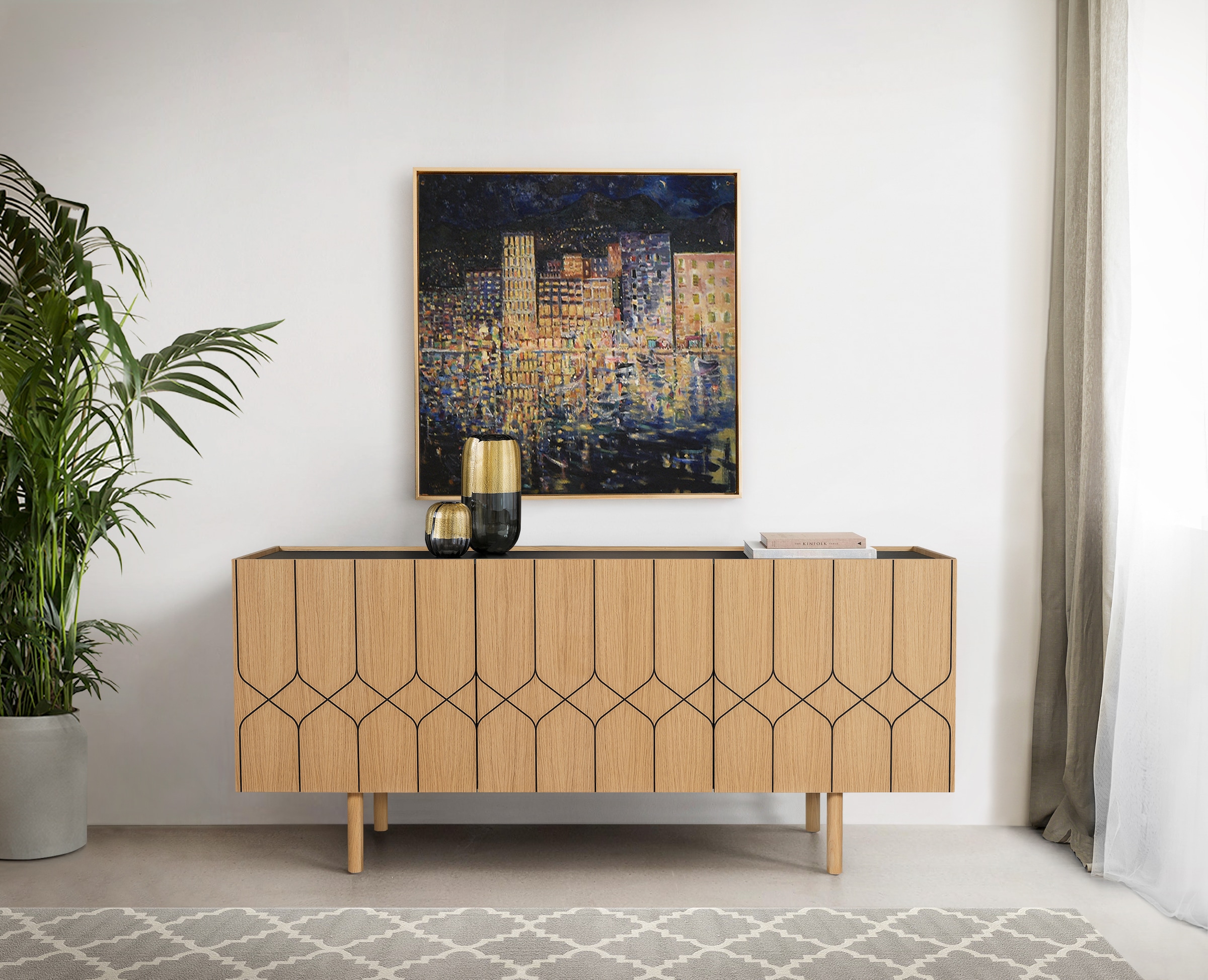 Woodman Kommode, Holzfurnier aus Eiche, Skandinavisches Design, FSC-zertifi günstig online kaufen