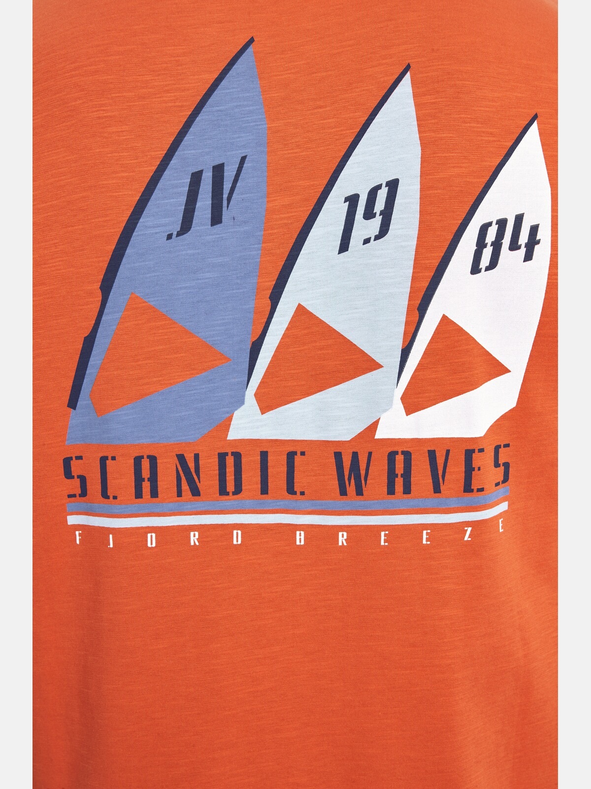 Jan Vanderstorm Rundhalsshirt »T-Shirt GARMANN«, (1 tlg.), mit Segelaufdruck