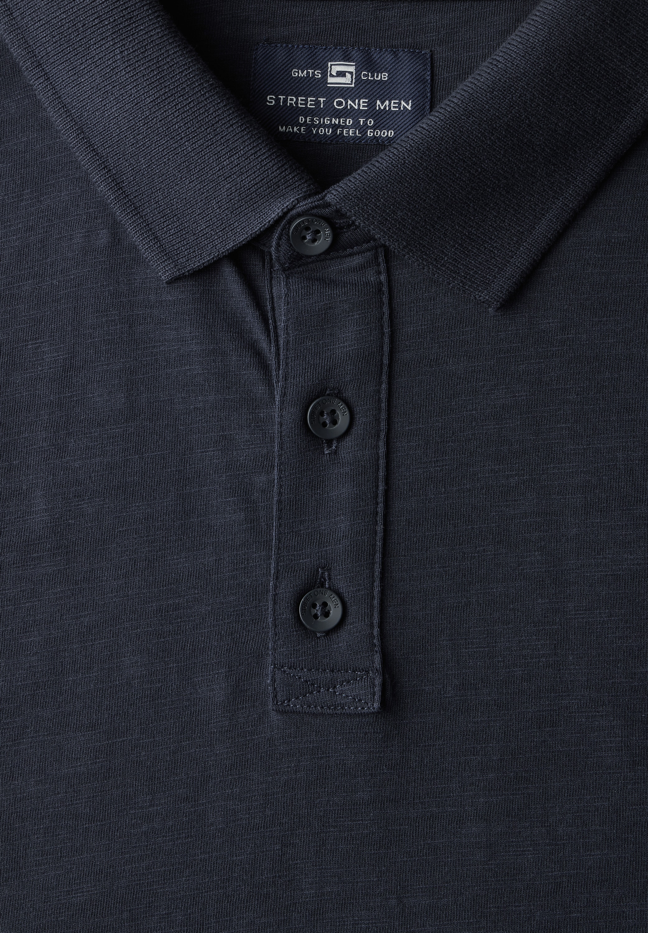 STREET ONE MEN Poloshirt, aus reiner Baumwolle