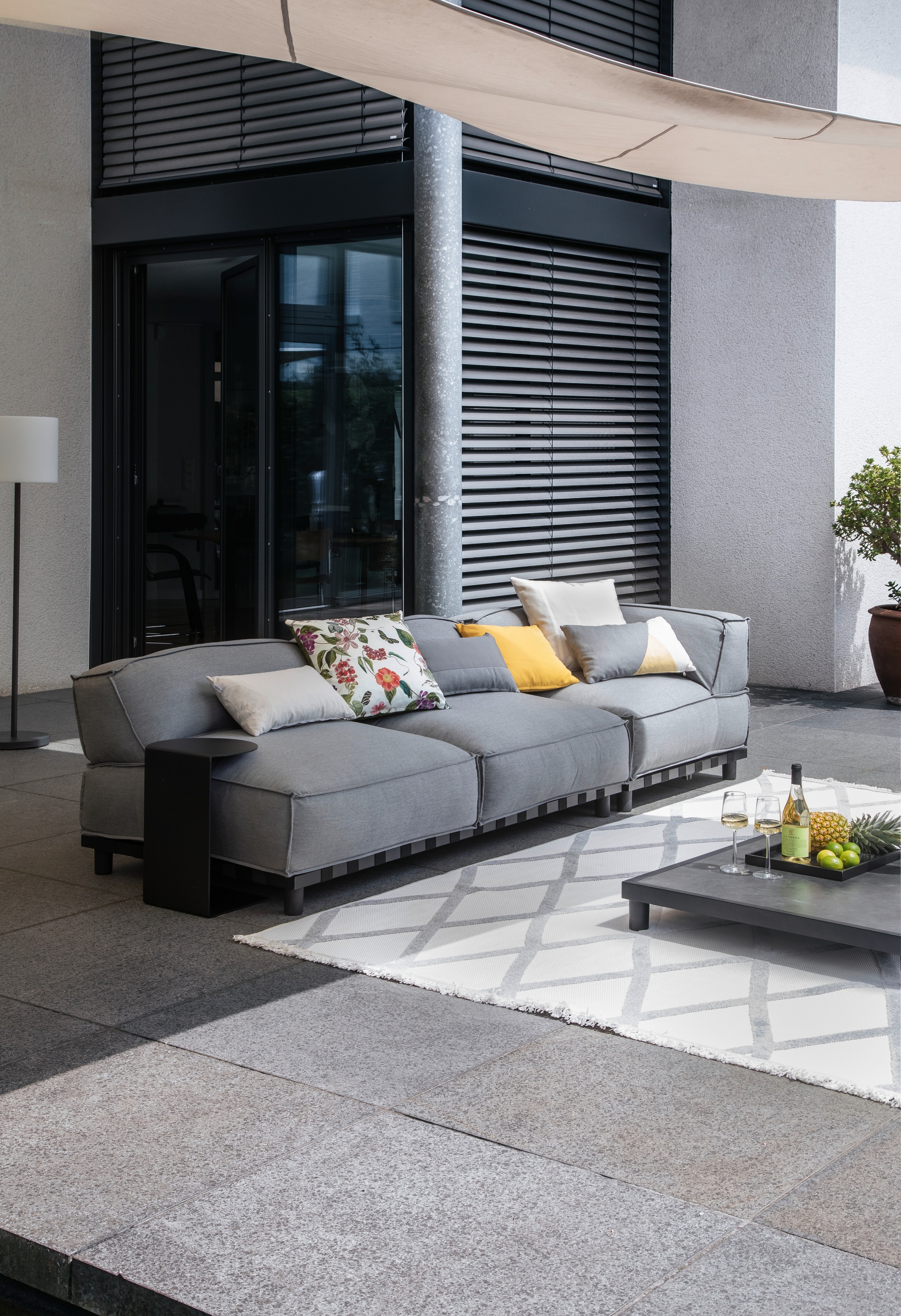 SCHÖNER WOHNEN-Kollektion Teppich »Summer 6352« rechteckig 6 mm Höhe In- und Outdoor geeignet, Hoch Tief Struktur, Robuster Teppich