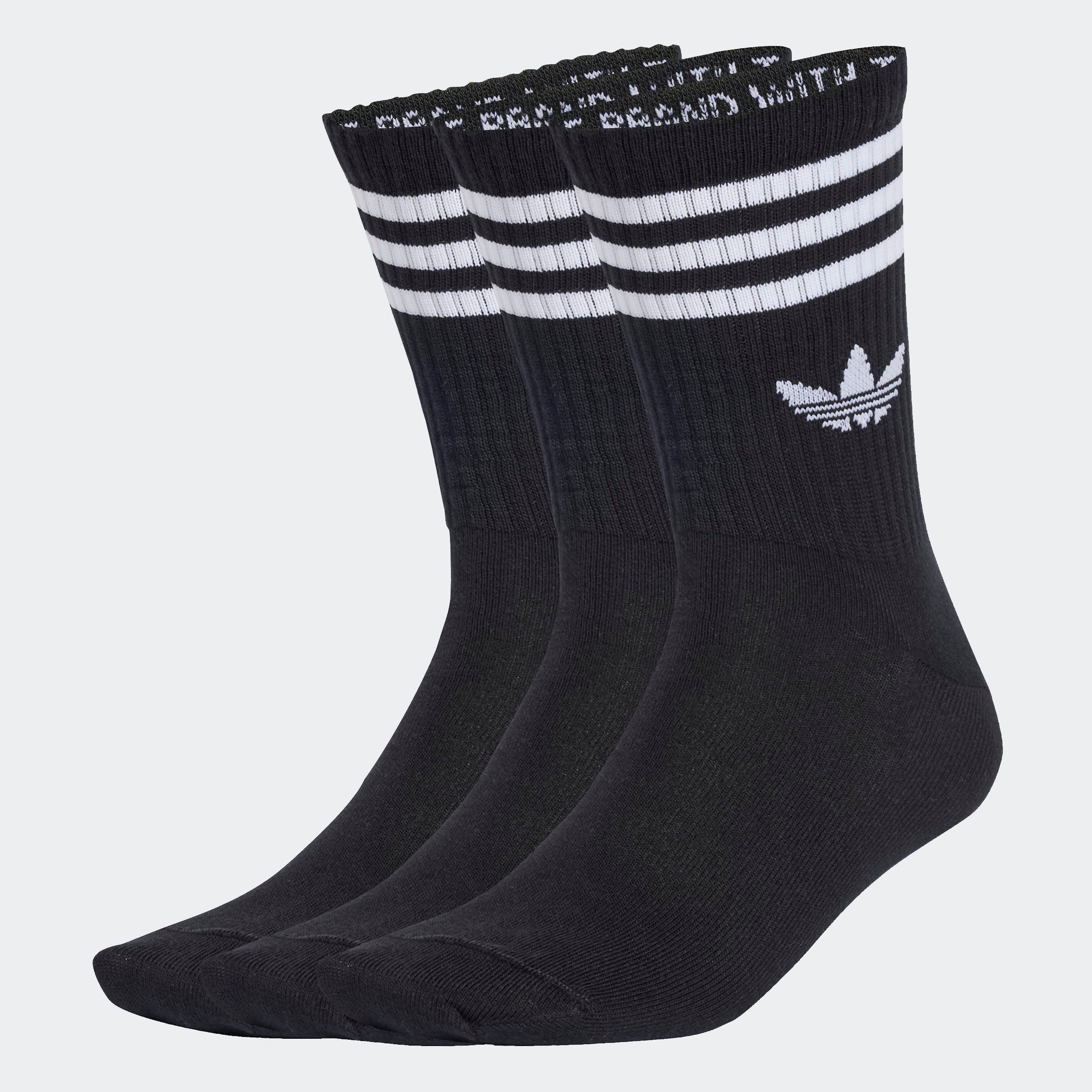 adidas Originals Sportsocken "3-STREIFEN CREW 3ER-PACK" 3 Paar tlg. knöchellange Passform, mit 3-Streifen