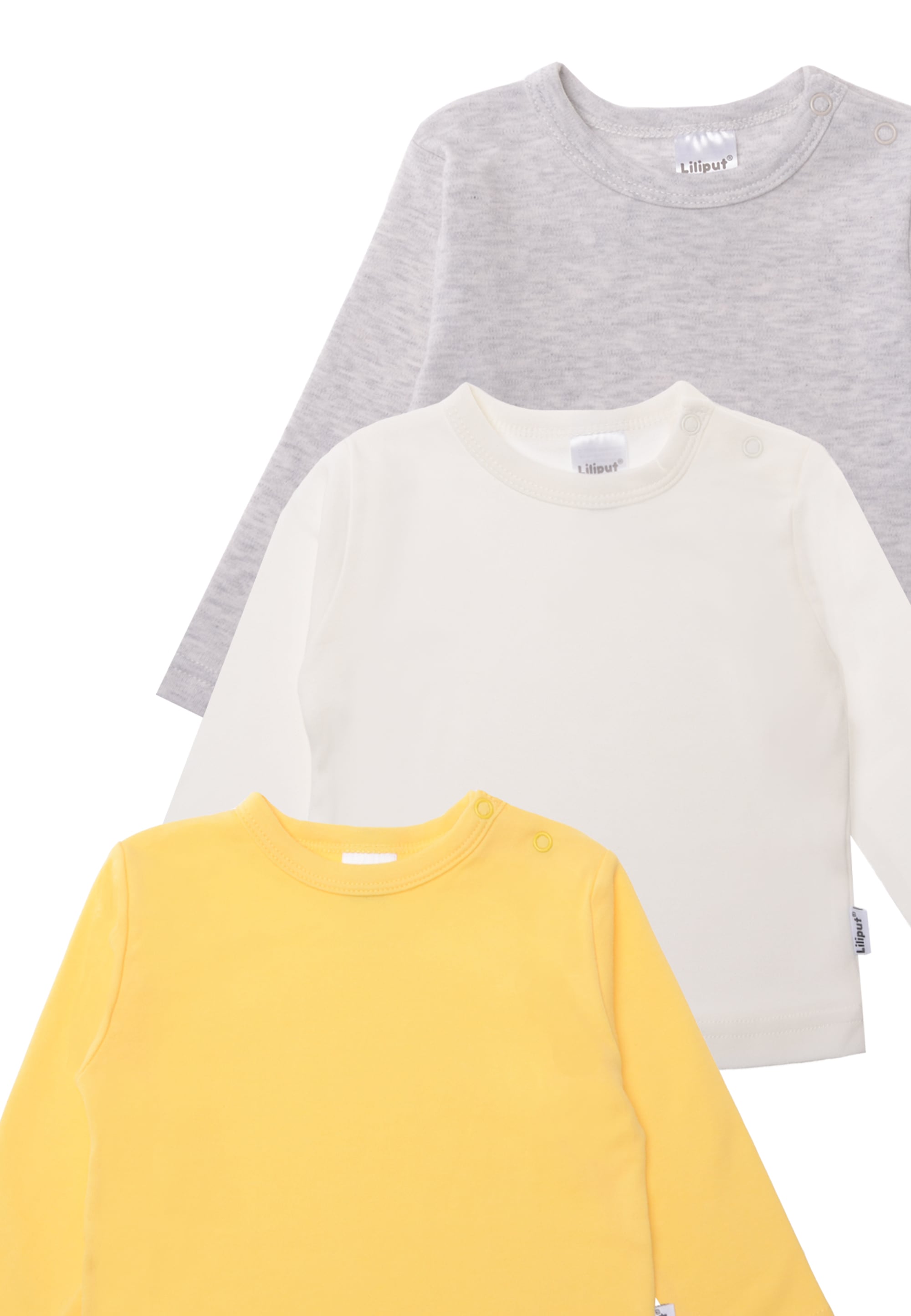 Liliput T-Shirt, (3 tlg.), | im Druckknöpfen Schulterbereich BAUR bestellen Mit
