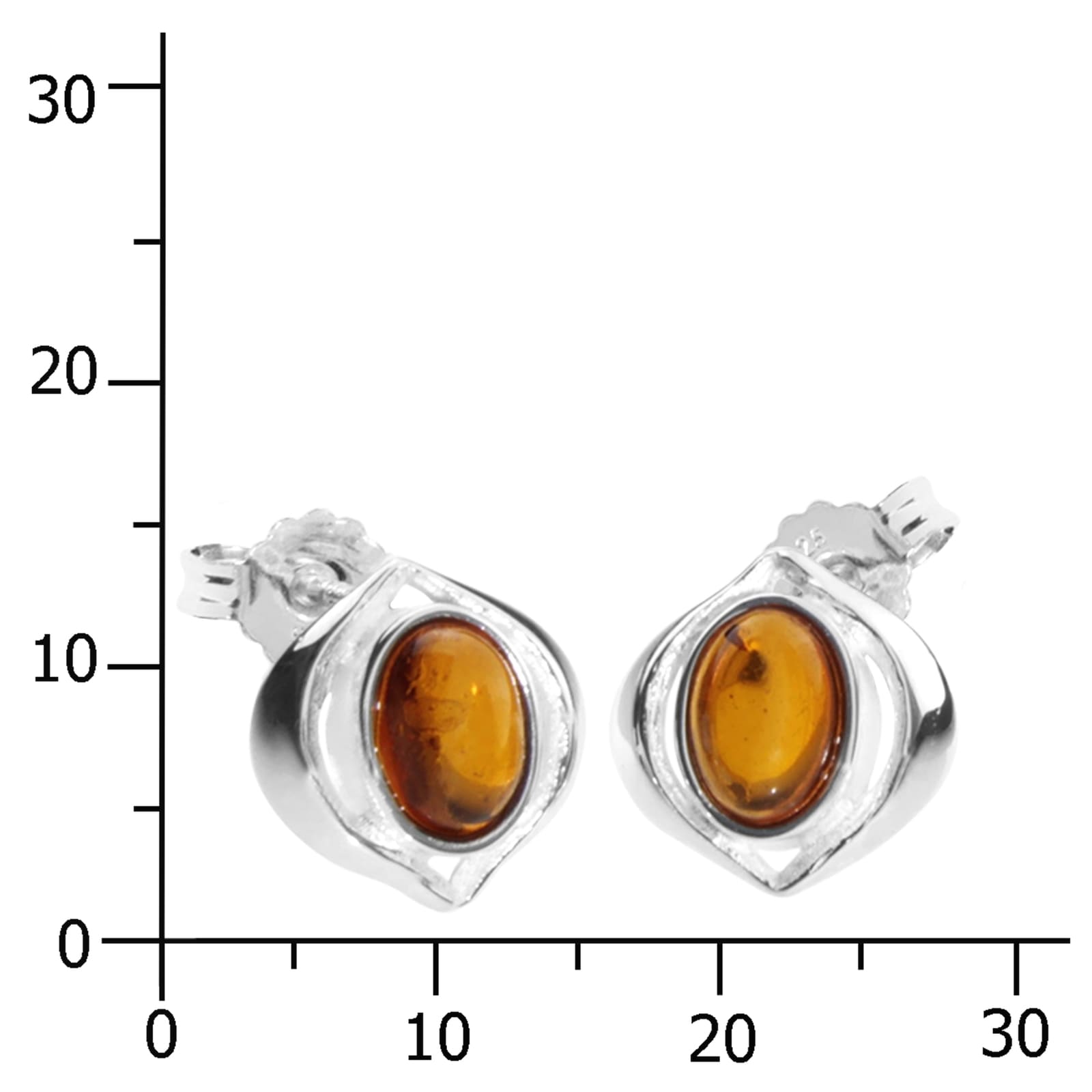 OSTSEE-SCHMUCK Paar Ohrstecker »Ostsee-Schmuck Ohrstecker Helga Ohrstecker Helga«, (2 tlg.)