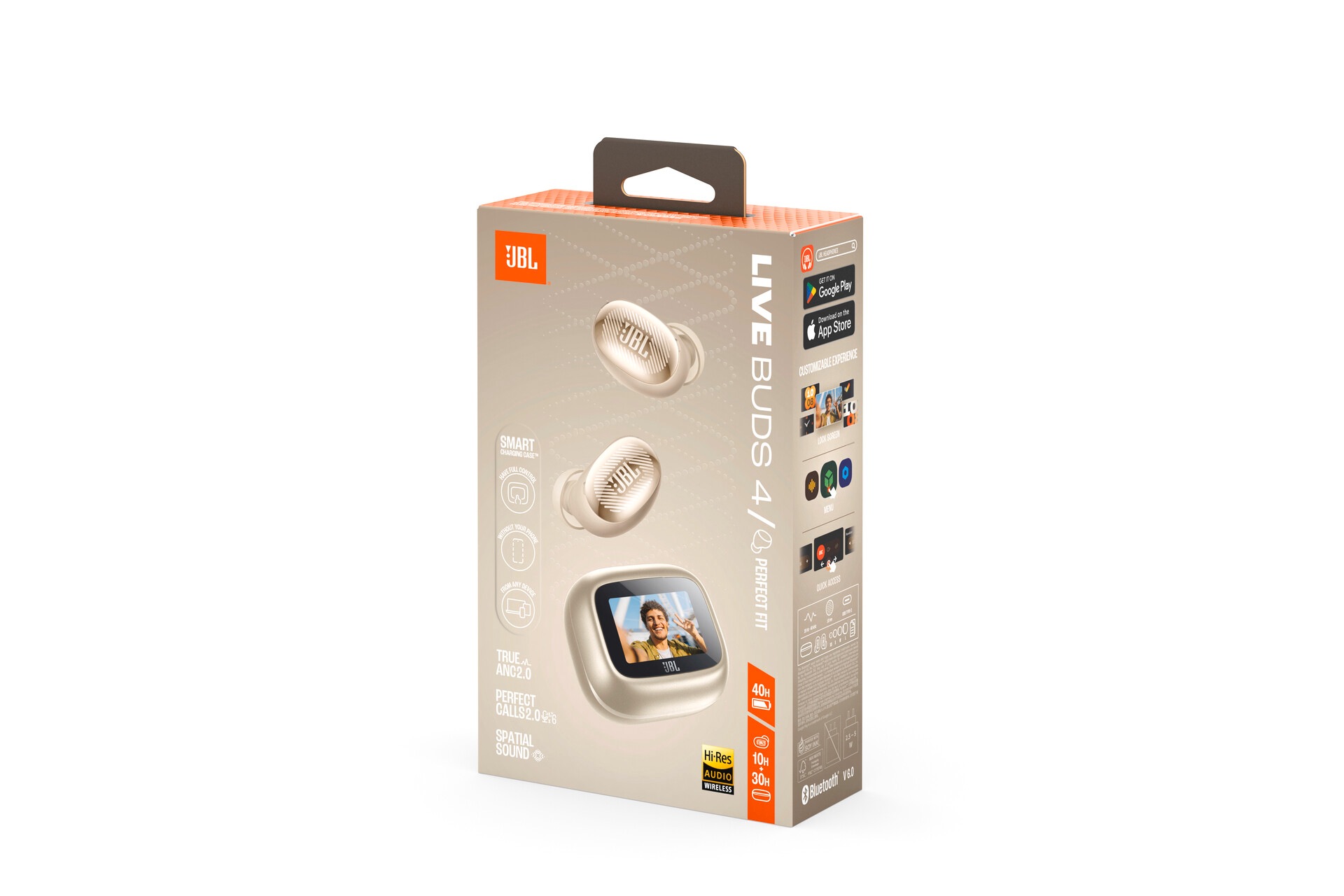 JBL wireless In-Ear-Kopfhörer »LIVE BUDS 4« A2DP Bluetooth Adaptive Noise-Cancelling | Freisprechfunktion | True Wireless Kabellose Ohrhörer mit Noise-Cancelling-Funktion