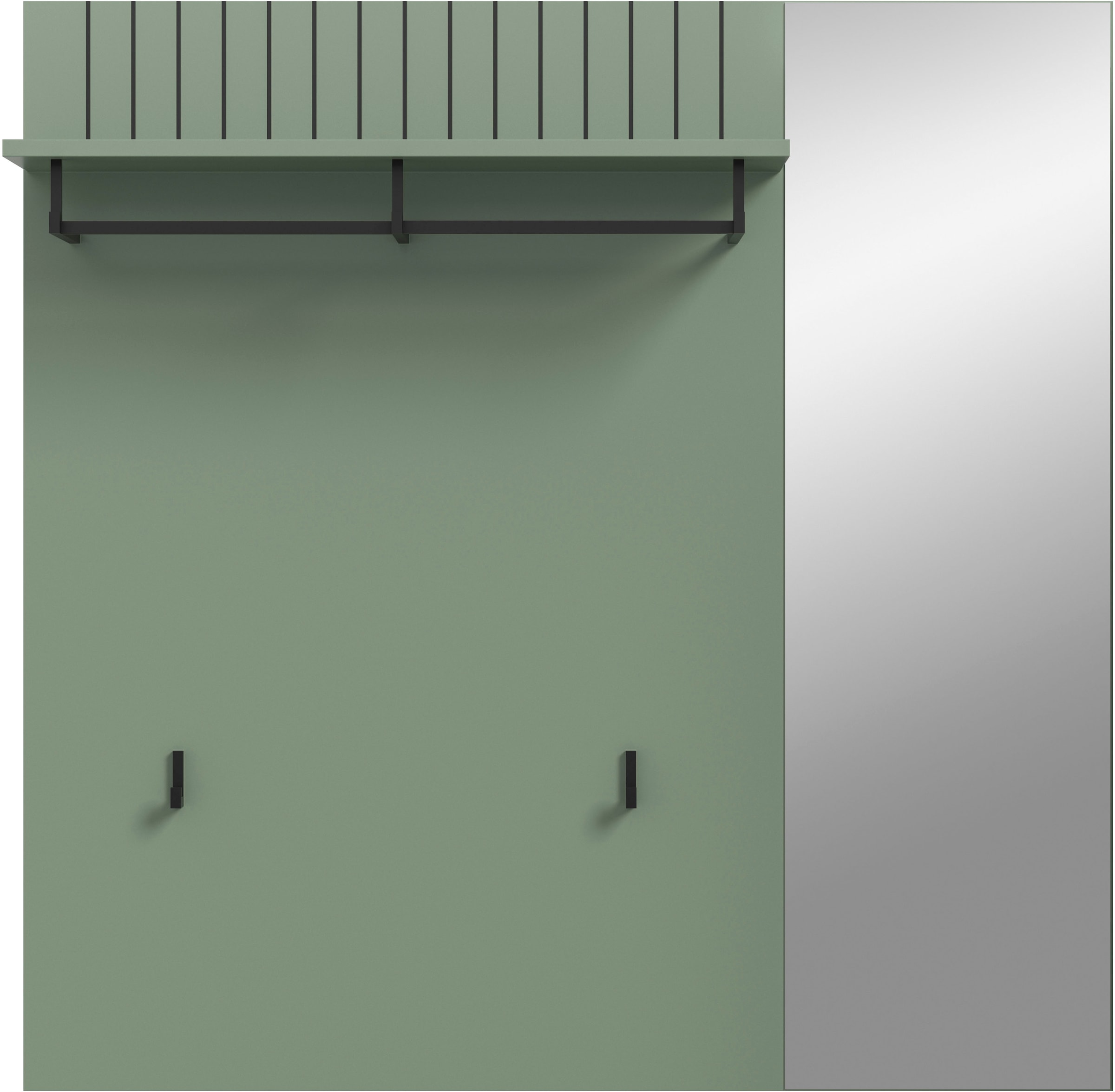 INOSIGN Garderobenpaneel "TATIO, Rillenfräsung, 1 Spiegel, 1 Ablageboden, 2 günstig online kaufen