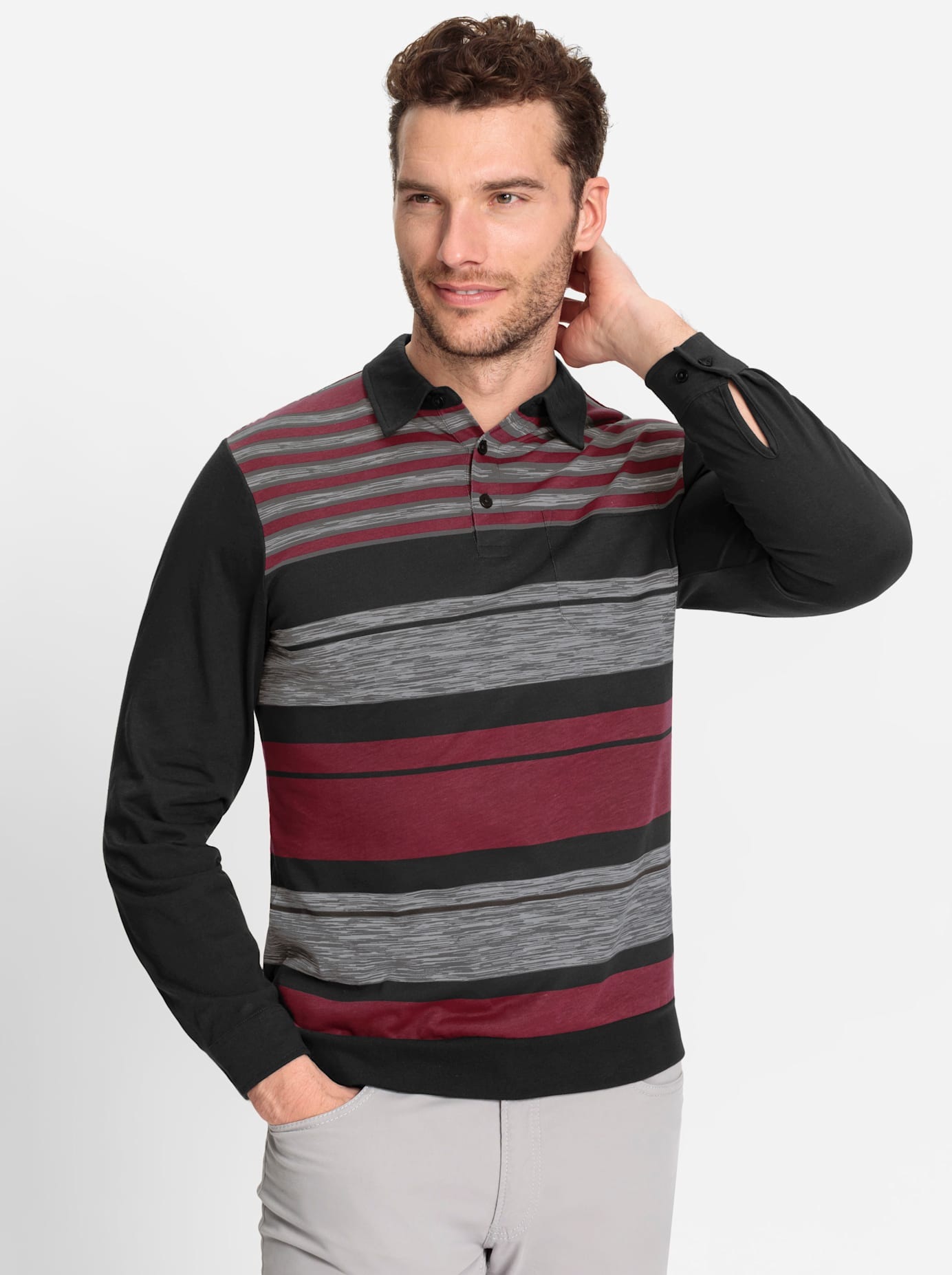 Marco Donati Langarmshirt "Langarm-Shirt" 1 Stk. tlg. günstig online kaufen