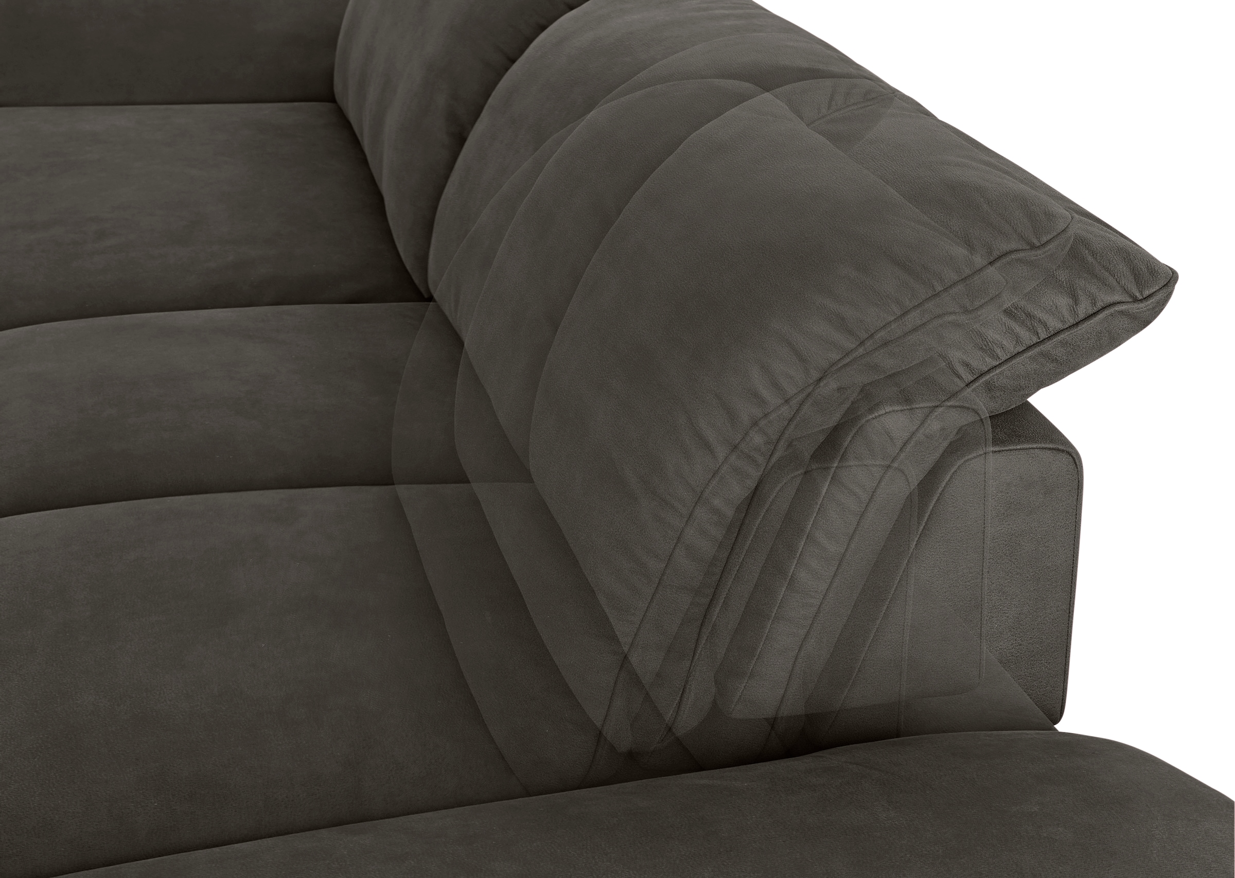 W.SCHILLIG Ecksofa »enjoy&MORE, Designsofa, bequem, zeitlos und elegant, L-Form«, Sitztiefenverstellung, Füße bronze pulverbeschichtet, Breite 310 cm