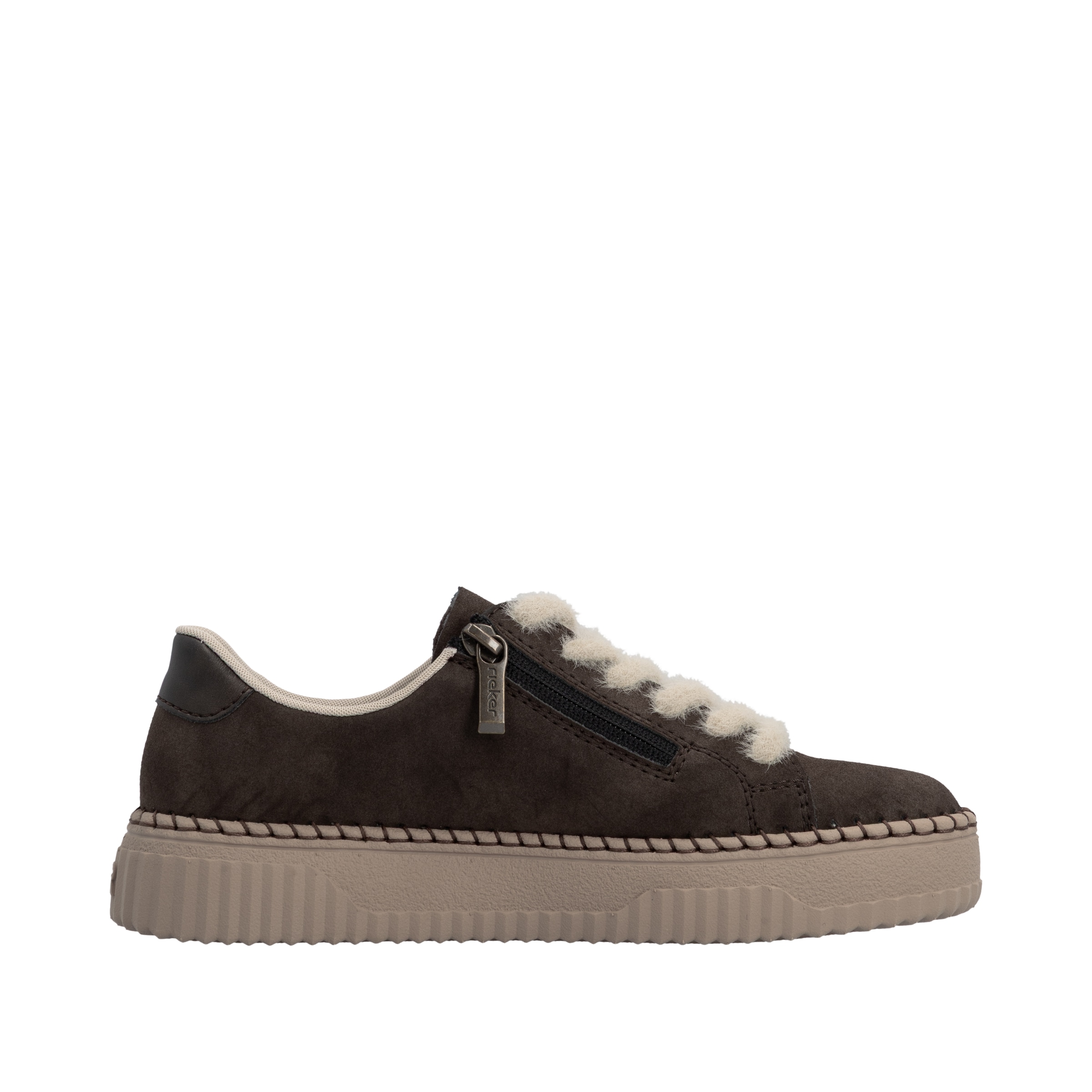 Rieker Plateausneaker  Halbschuh, Schnürschuh mit gepolsterter Innensohle