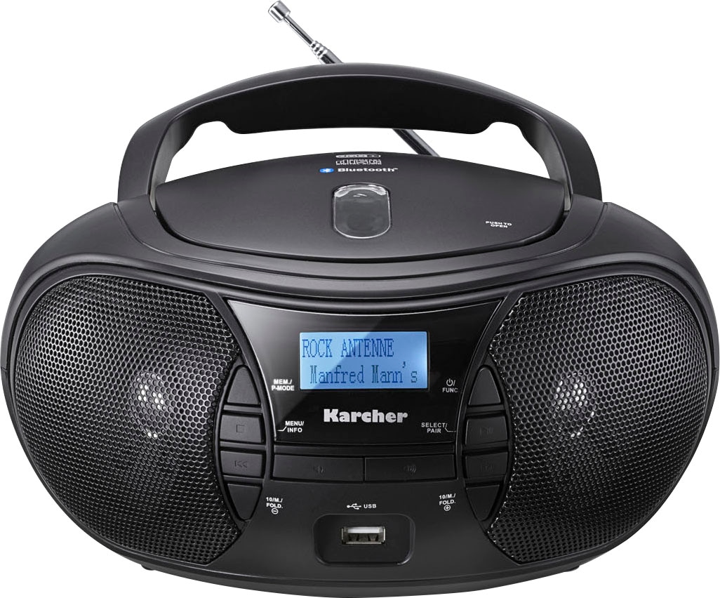 Boombox »RR 5028D«, (Bluetooth FM-Tuner-Digitalradio (DAB+)-UKW mit RDS 3,2 W),...