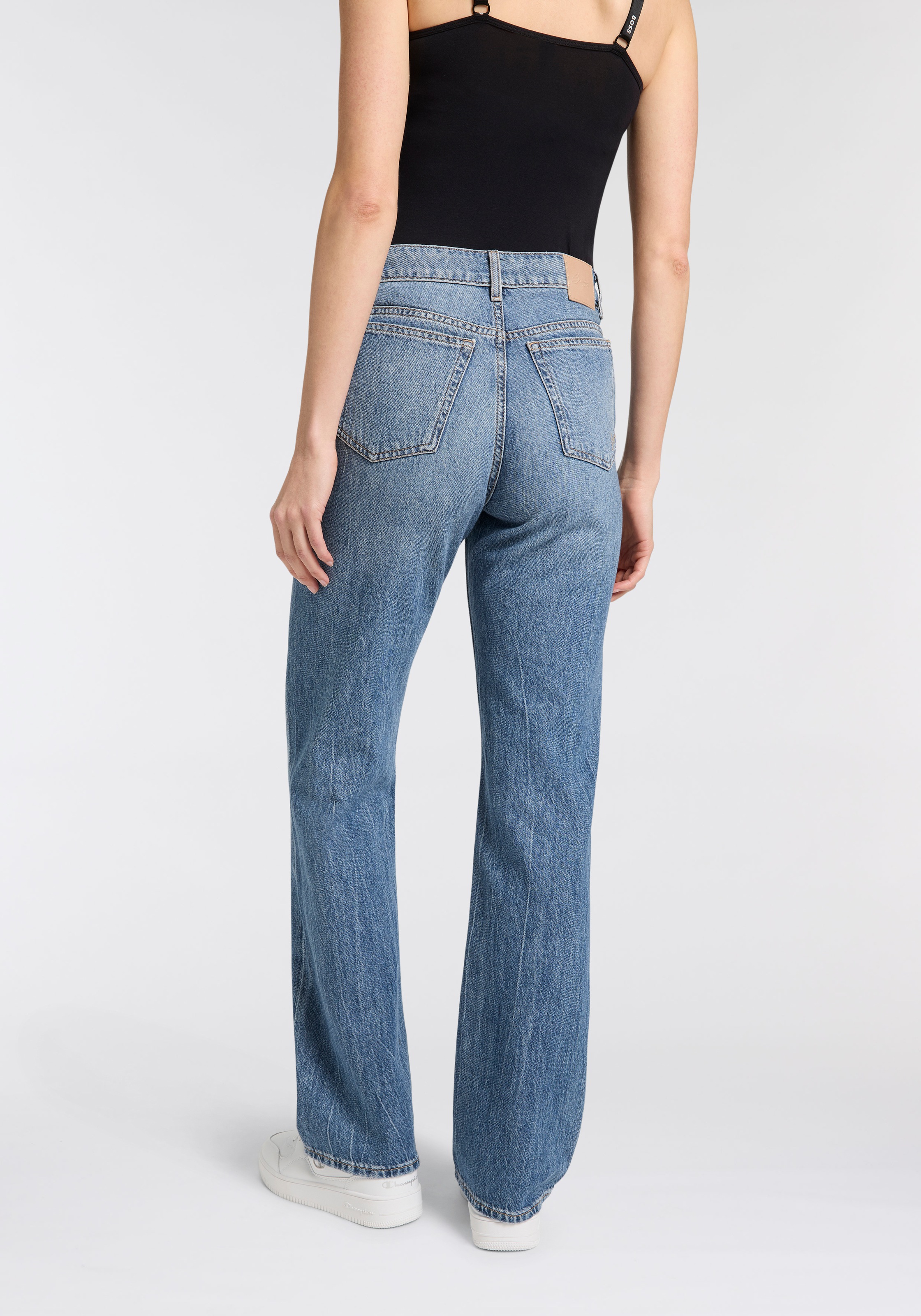 BOSS ORANGE Straight-Jeans "Ada 10.0 Premium Damenmode", mit hohem Bund, Hi günstig online kaufen