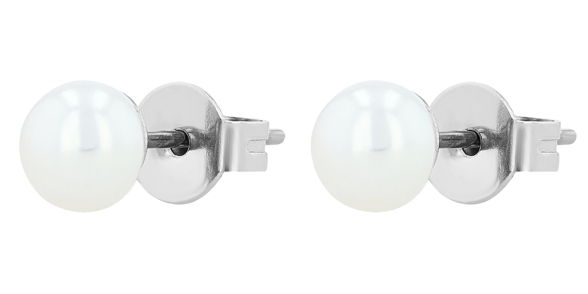Adelia´s Paar Ohrhänger "Ohrringe – Ohrstecker aus Edelstahl mit Perle" Ein kleines Geschenk mit großer Wirkung