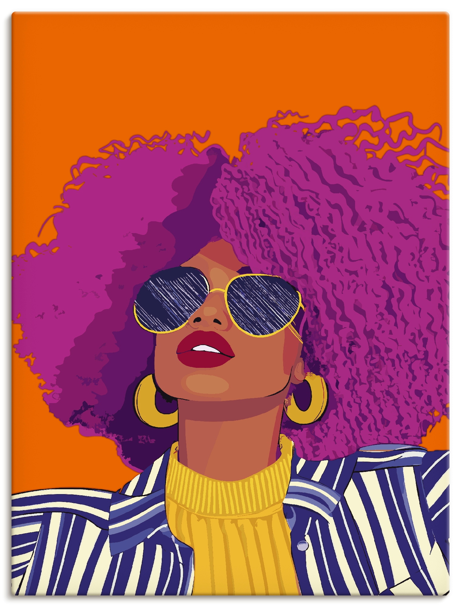 Artland "Woman with sunglasses" Portrait 1 Stk. tlg. als Alubild, Leinwandbild, Poster, Wandaufkleber in verschied. Größen